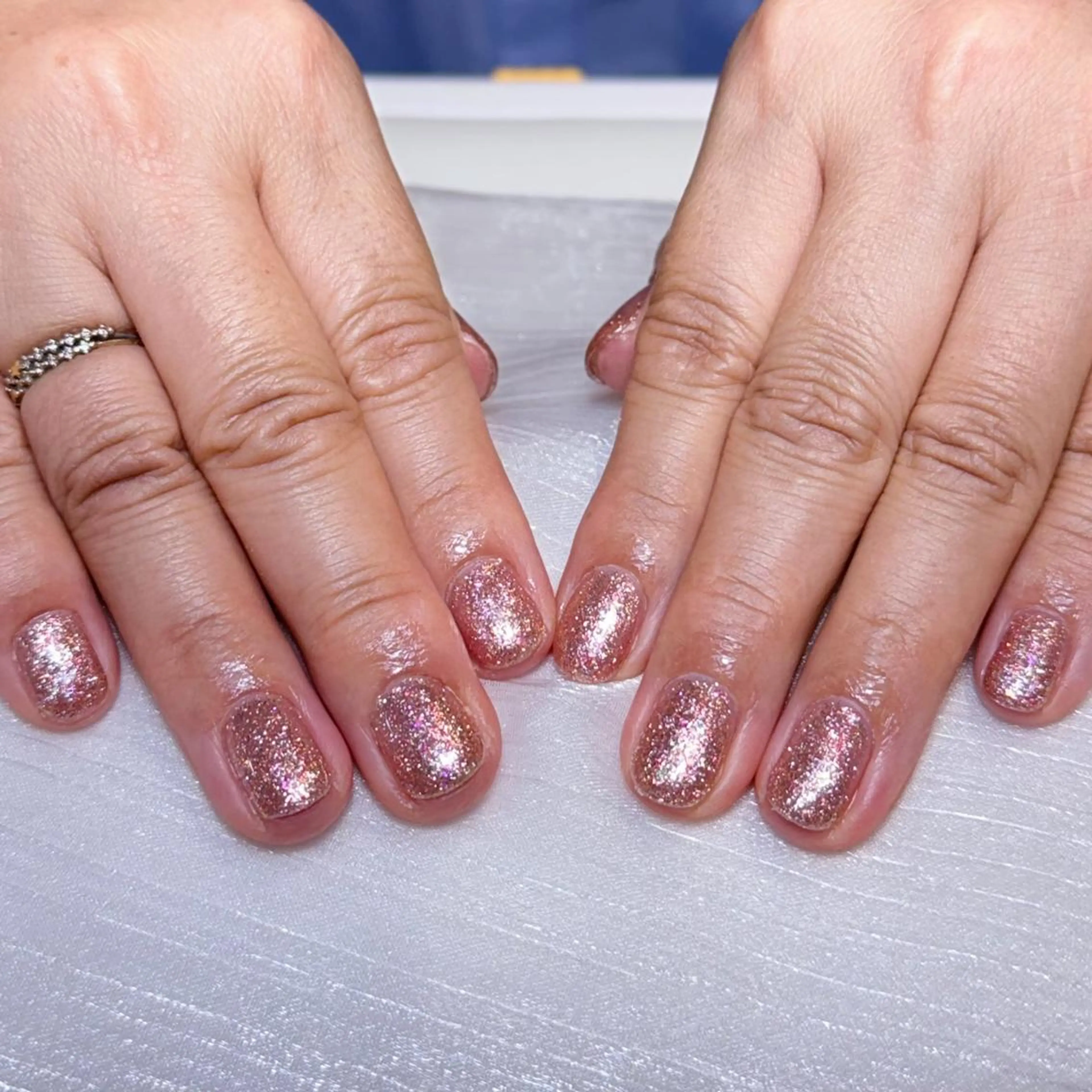 ネイル アートネイル オーロラネイル ガーリー キラキラネイル 韓国ネイル ハンドネイル DIANMOND NAIL🌸のネイルデザイン