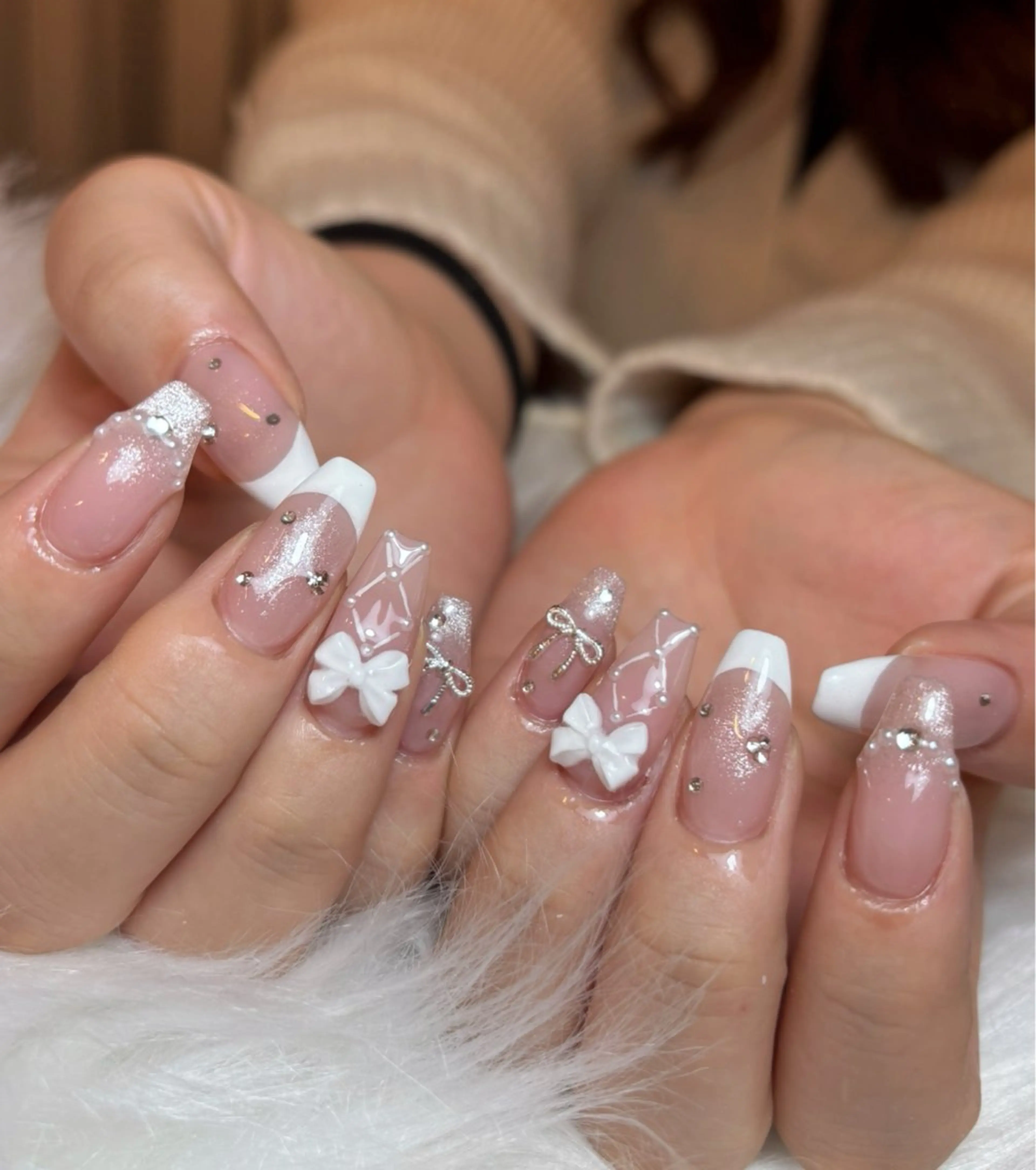 デザインやり放題メニュー💅パーツ2個無料の写真