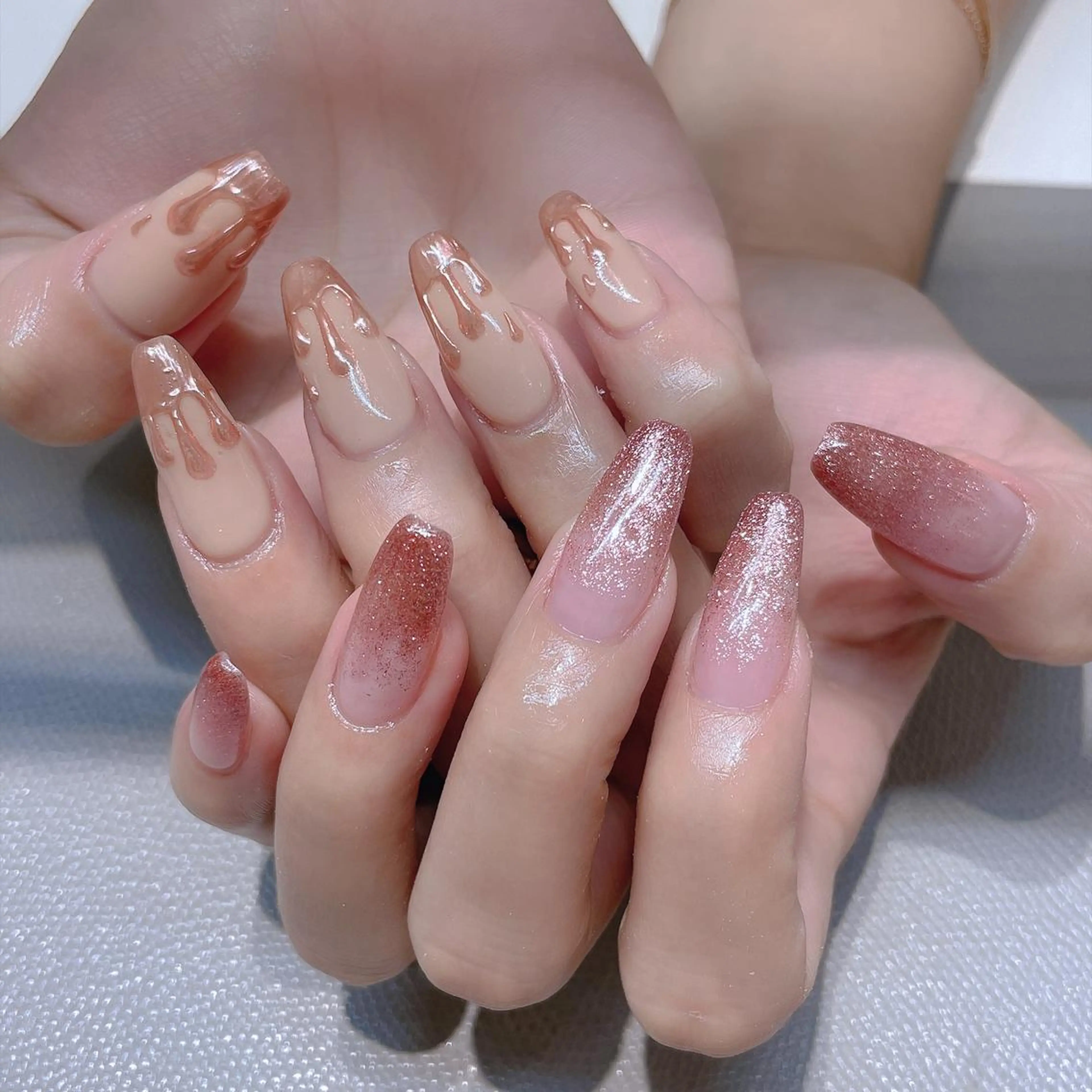 ネイル アートネイル 持ち込み ワンカラーネイル スカルプネイル ネイルチップ 長さだし専門店 M2 rikaのネイルデザイン