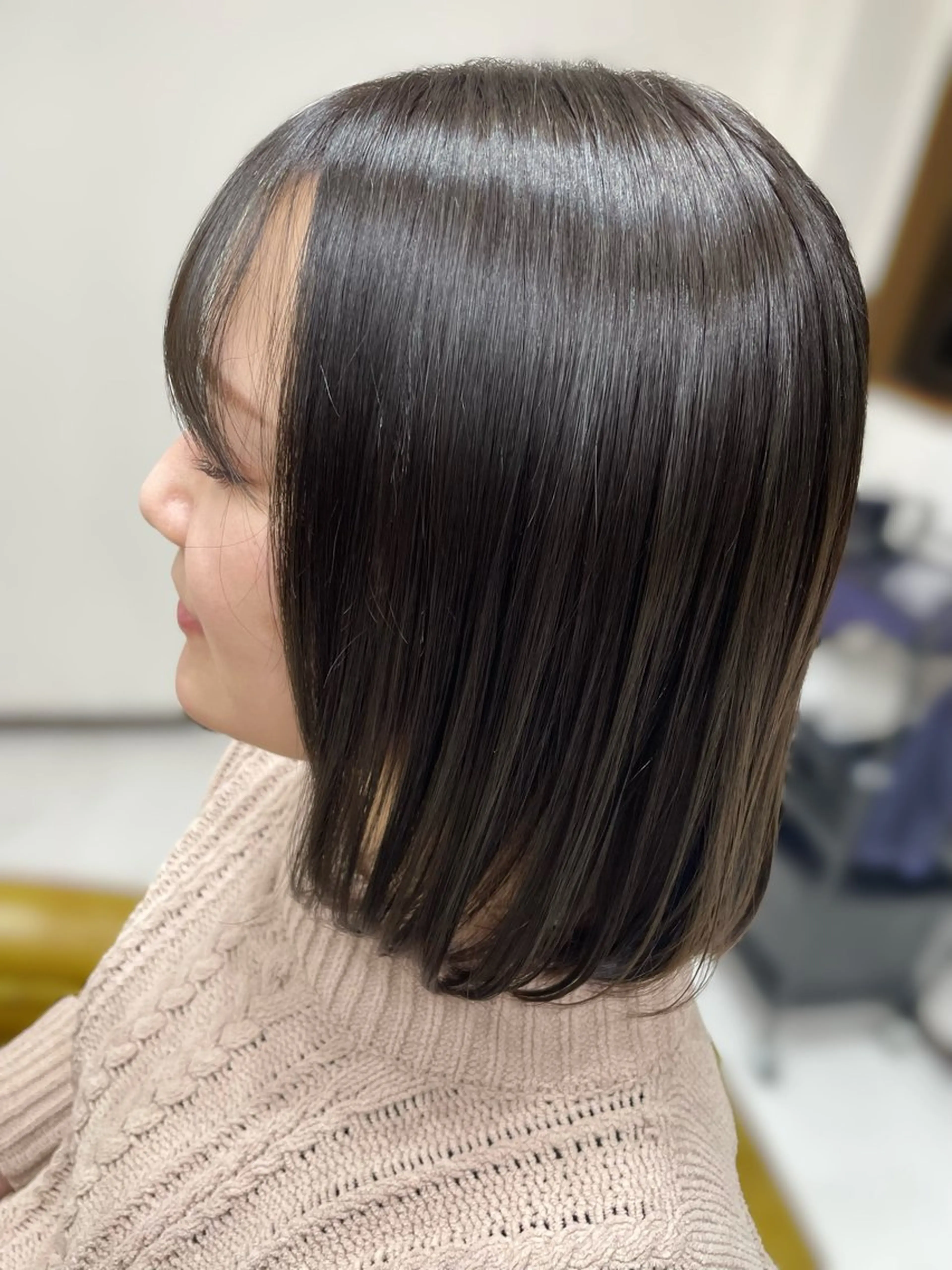 ミディアム カラー 大内 カオリのヘアスタイル