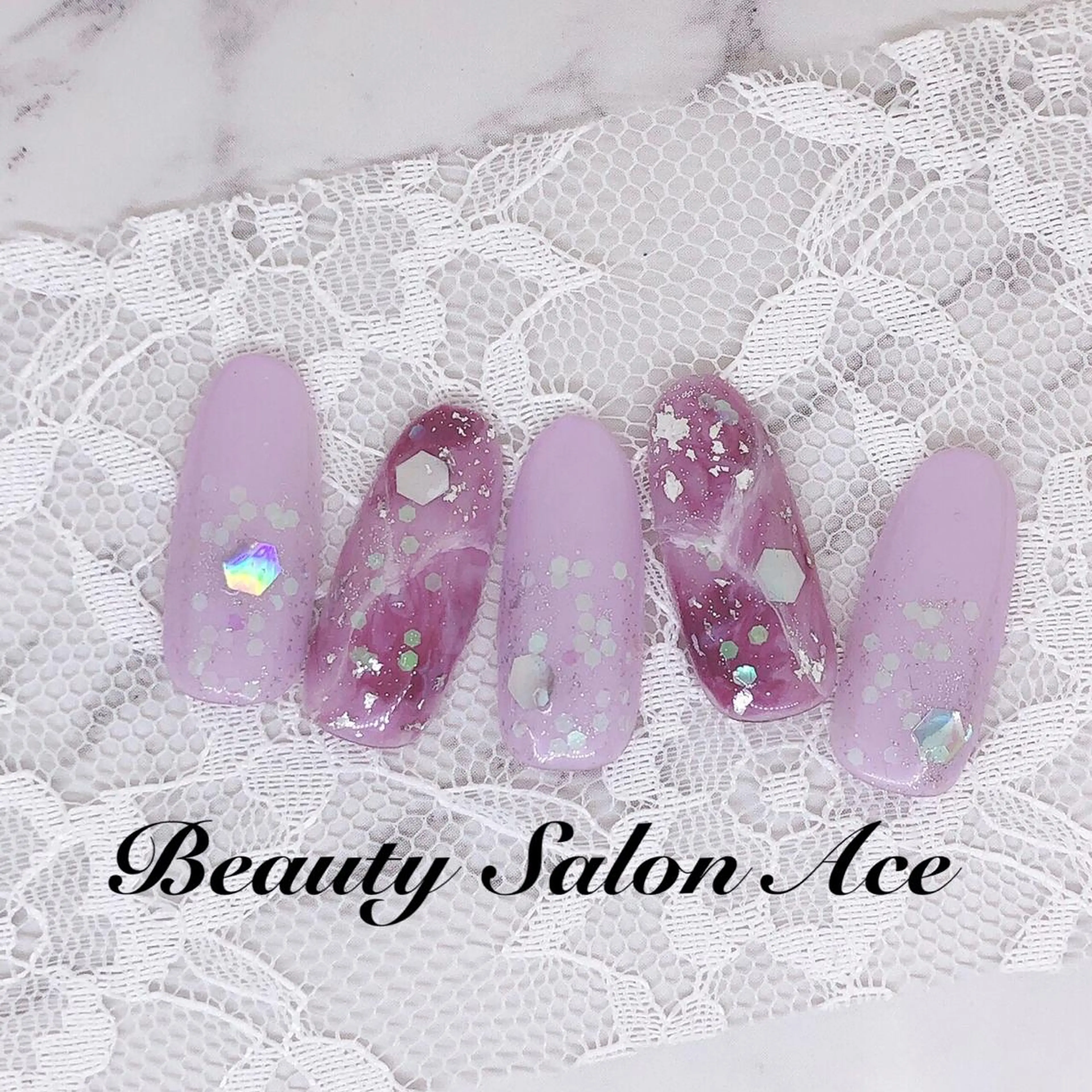 ネイル アートネイル ジェルネイル メンズネイル ハンドネイル ハンドケア Beauty Salon Ace（ネイルサロン　エース）所属・池袋フィルイン Ace♡長さだしのネイルデザイン