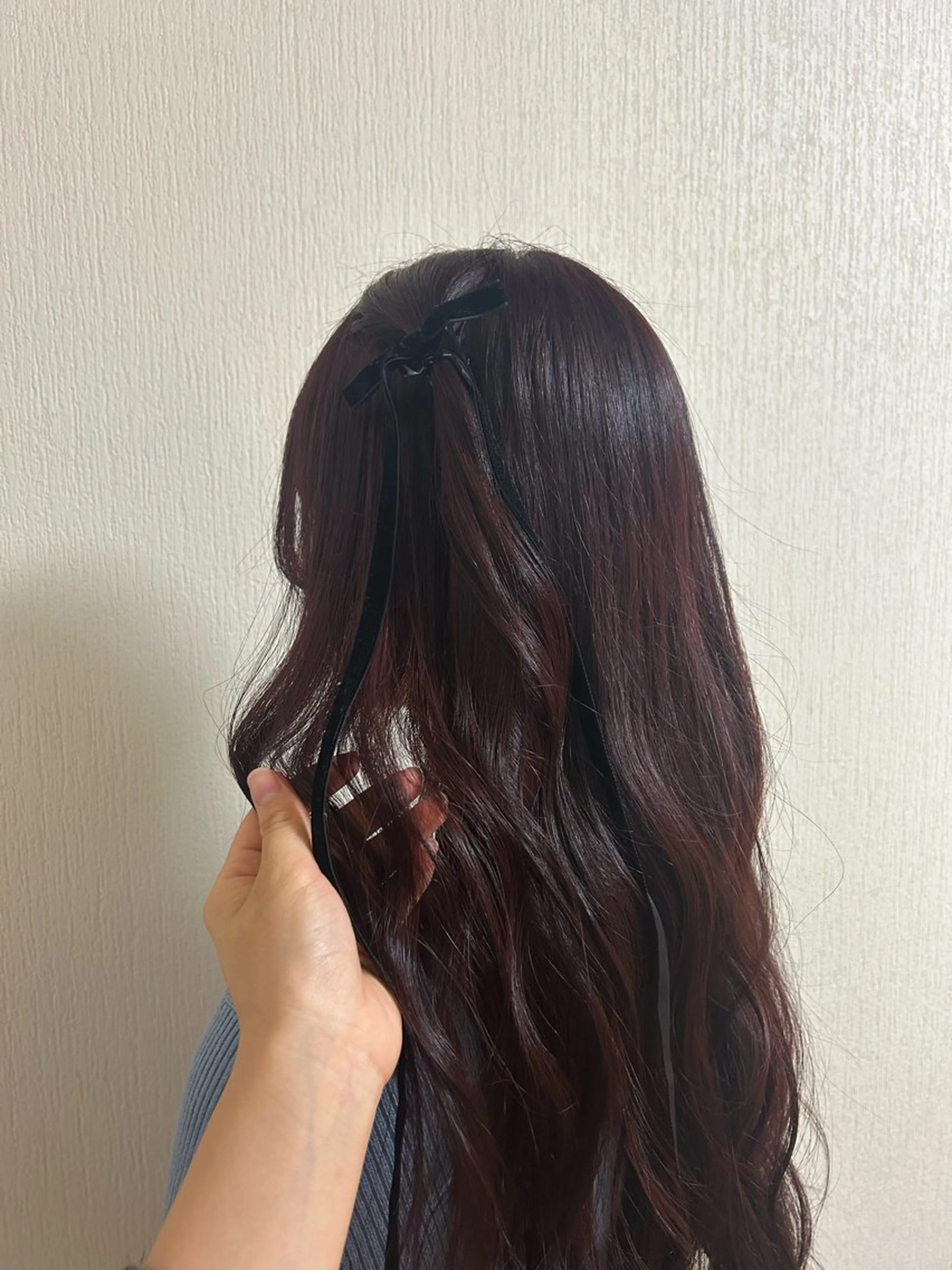 ロング カラー ダブルカラー ラベンダーカラー ピンクカラー ピンクラベンダー LOVERICHE所属・重光 梨央奈のヘアスタイル