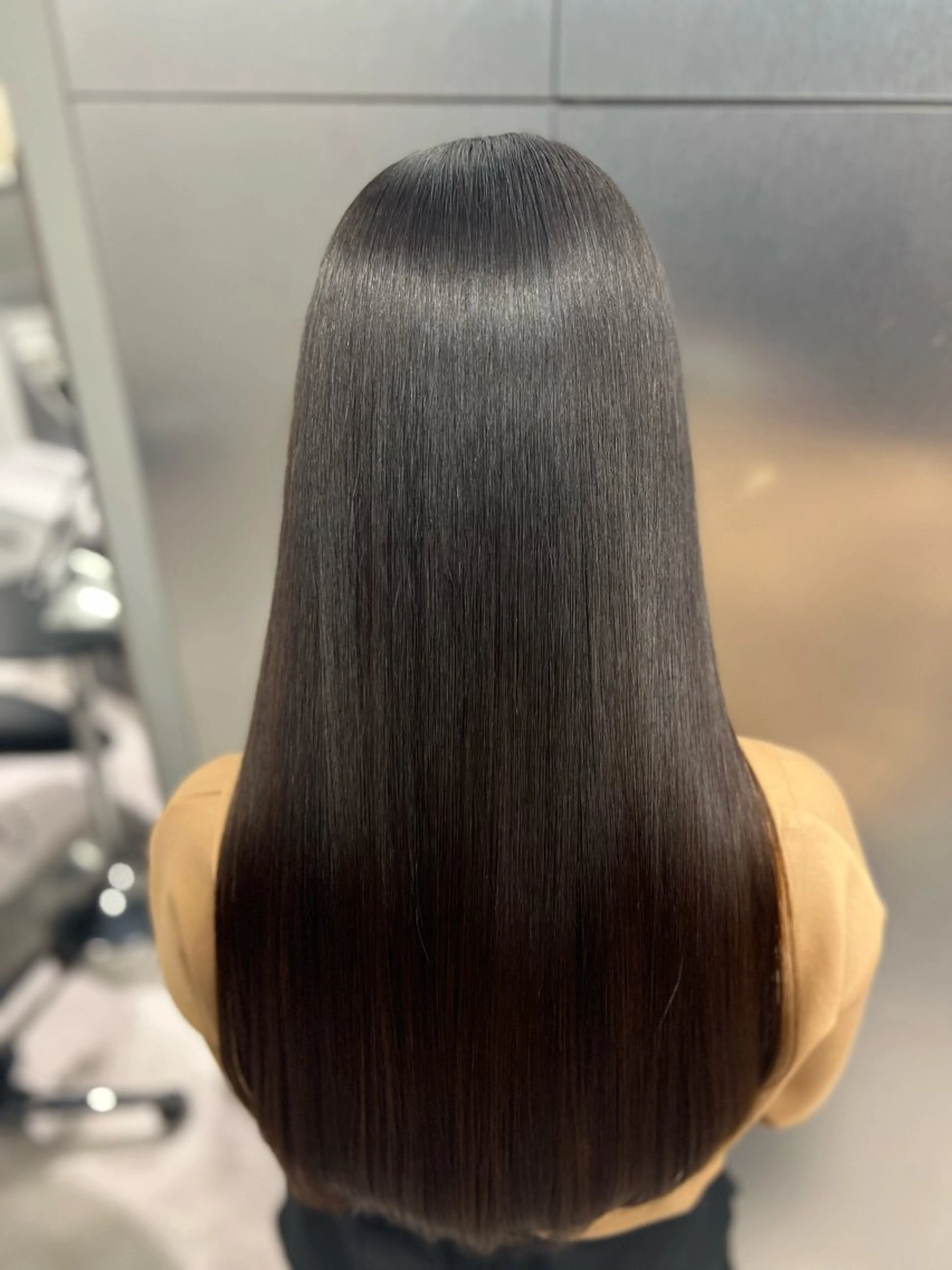 ロング カット 縮毛矯正 トリートメント ❣️韓国/髪質改善 🫧yamato👑のヘアスタイル