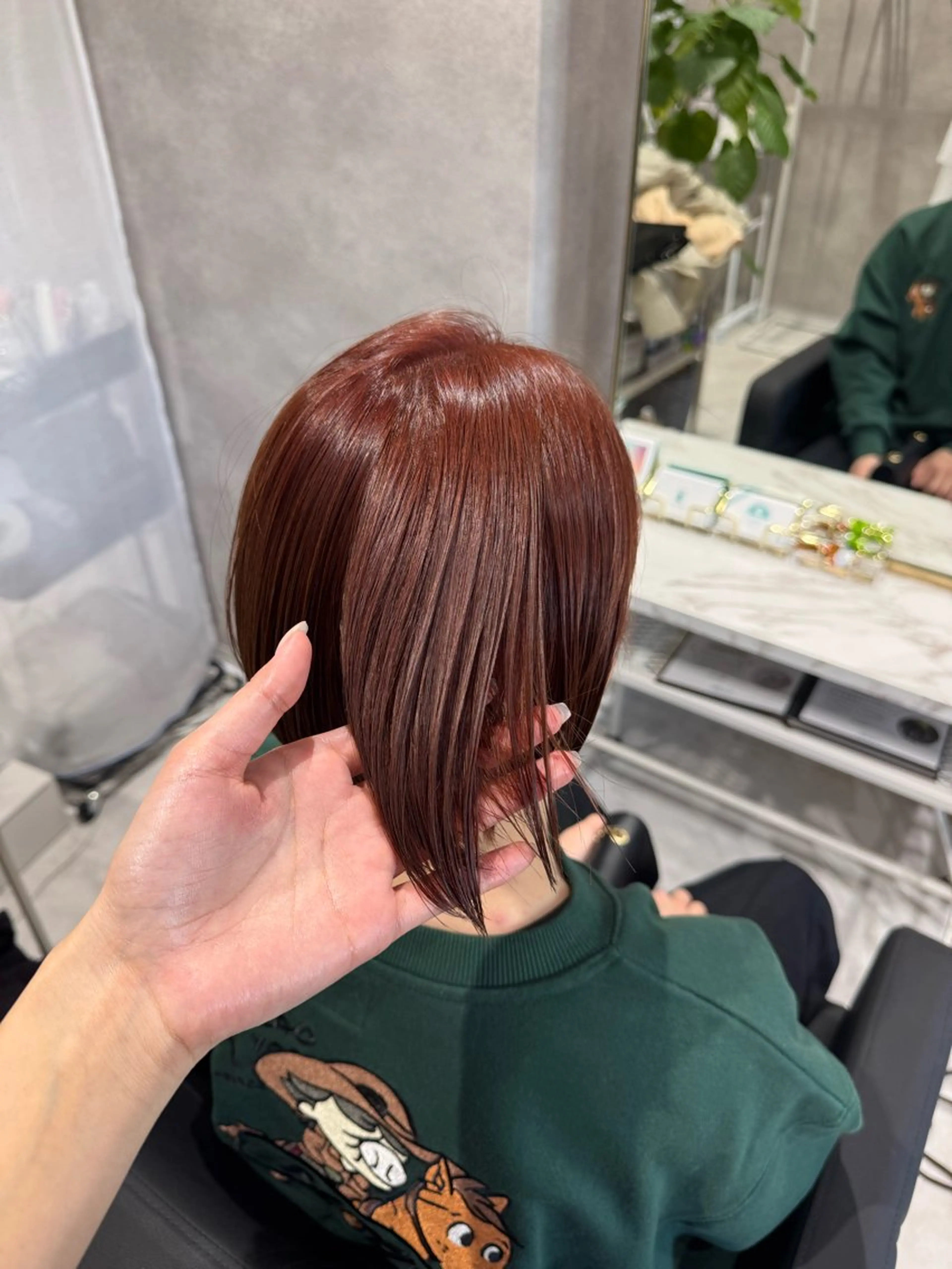 ショート カラー ブリーチ ブラウンカラー ダブルカラー ブリーチなしカラー ピンクカラー カット ヘアカラー トリートメント 咲良 / allum 鈴鹿のヘアスタイル