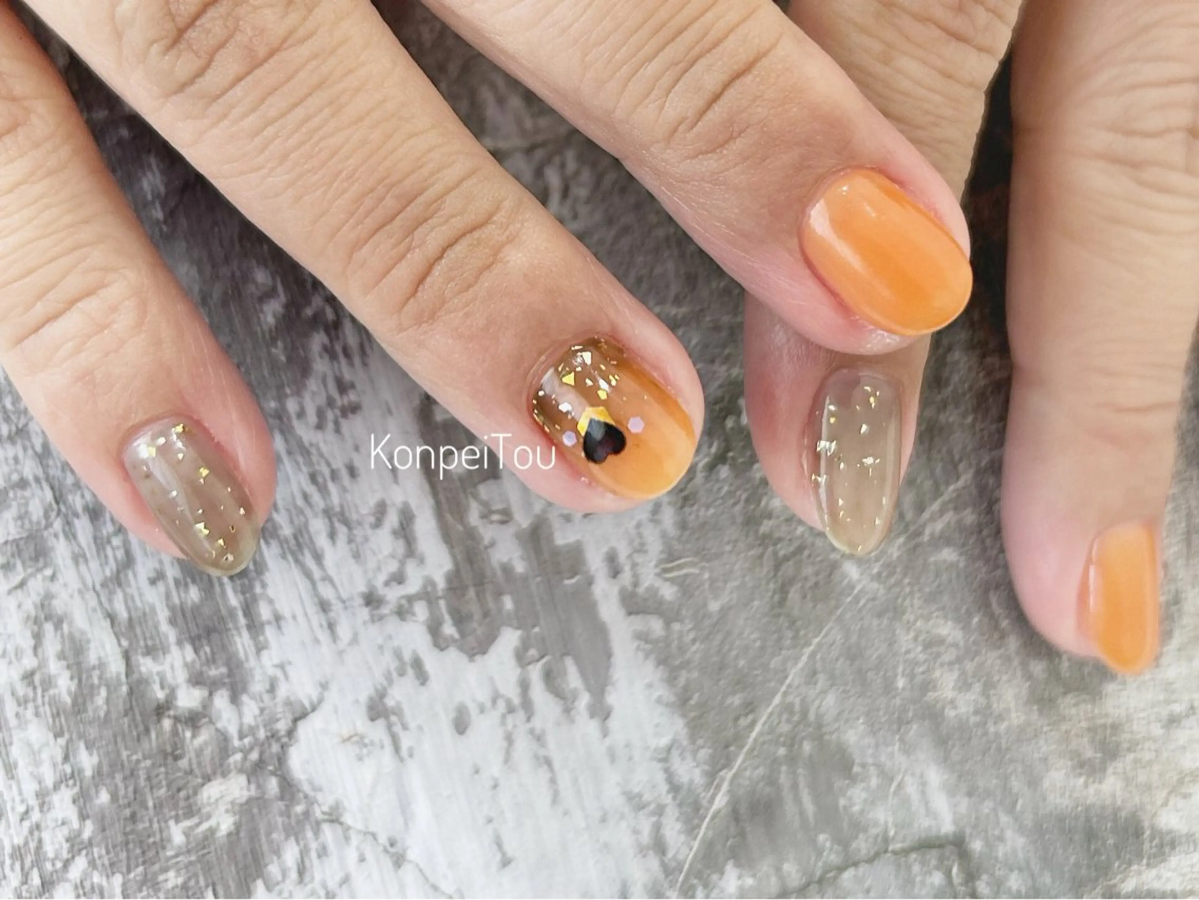ネイル ハンドネイル おうちのネイルサロン　konpeiTou〜こんぺいとう〜所属・おうちのネイルサロン KonpeiTouのネイルデザイン