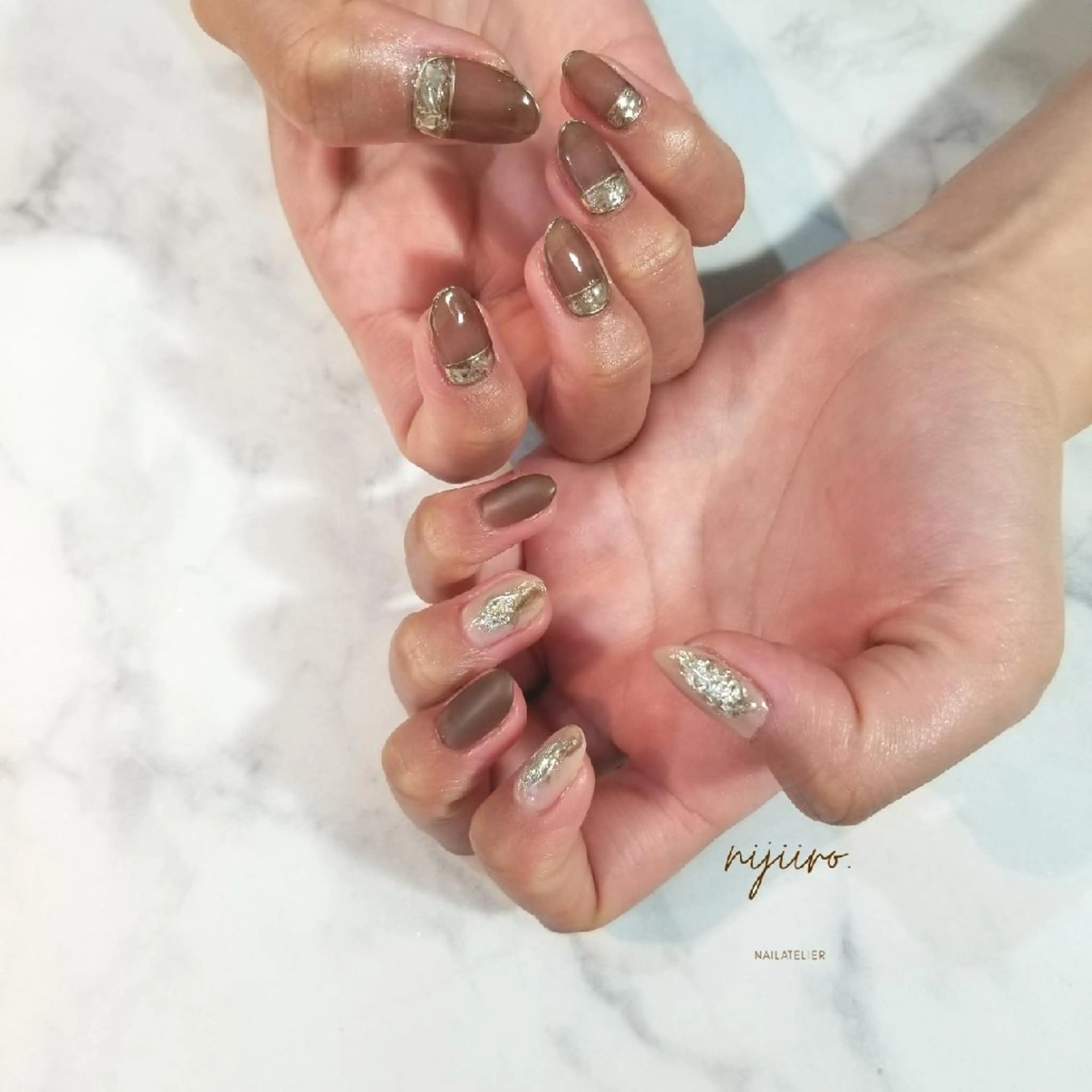 ネイル ハンドネイル nailatelier nijiiro.所属・nijiiro🌈 サトウのネイルデザイン