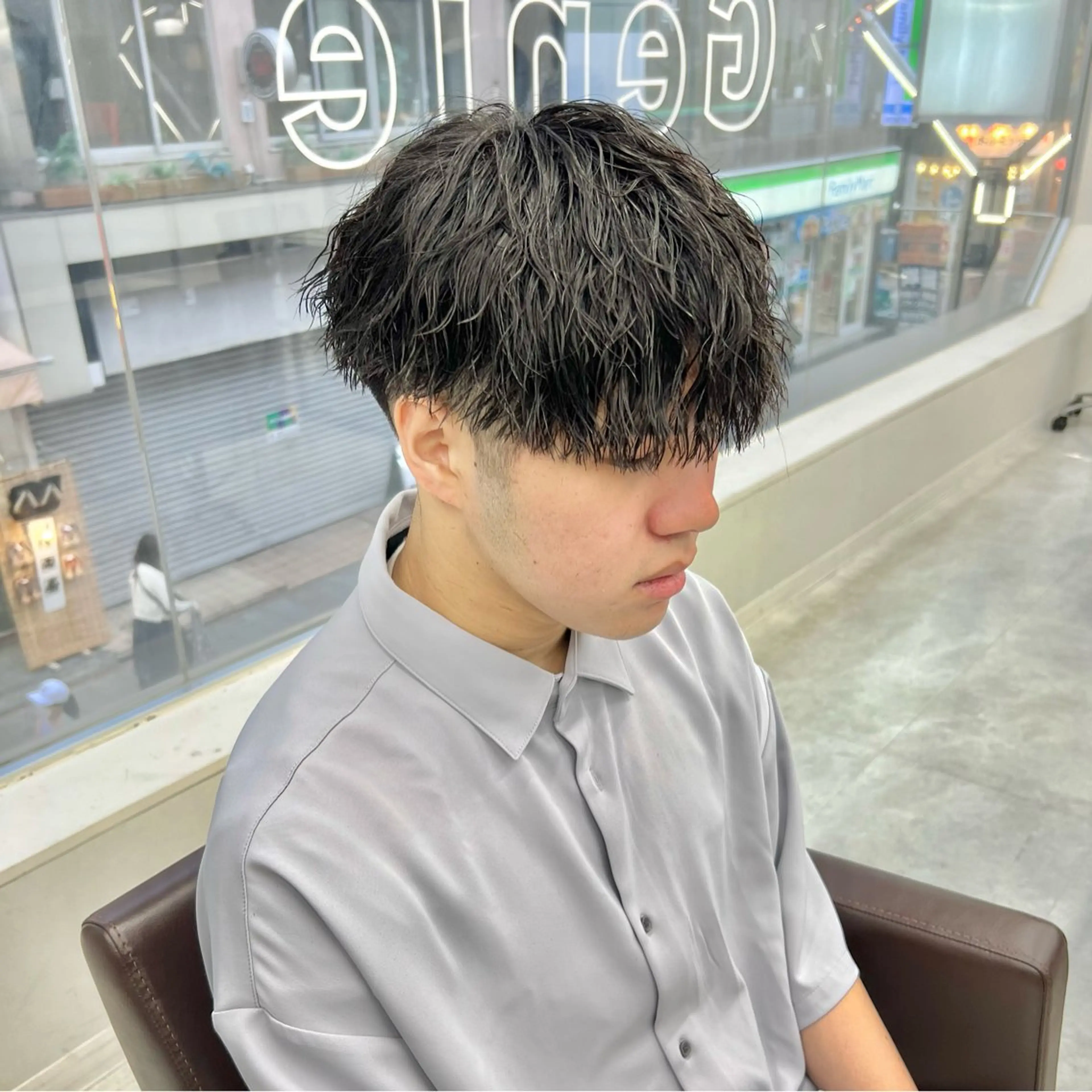 パーマ メンズ カット パーマ トリートメント ヘアセット シャドウパーマ/ メンズ/KENTAのヘアスタイル