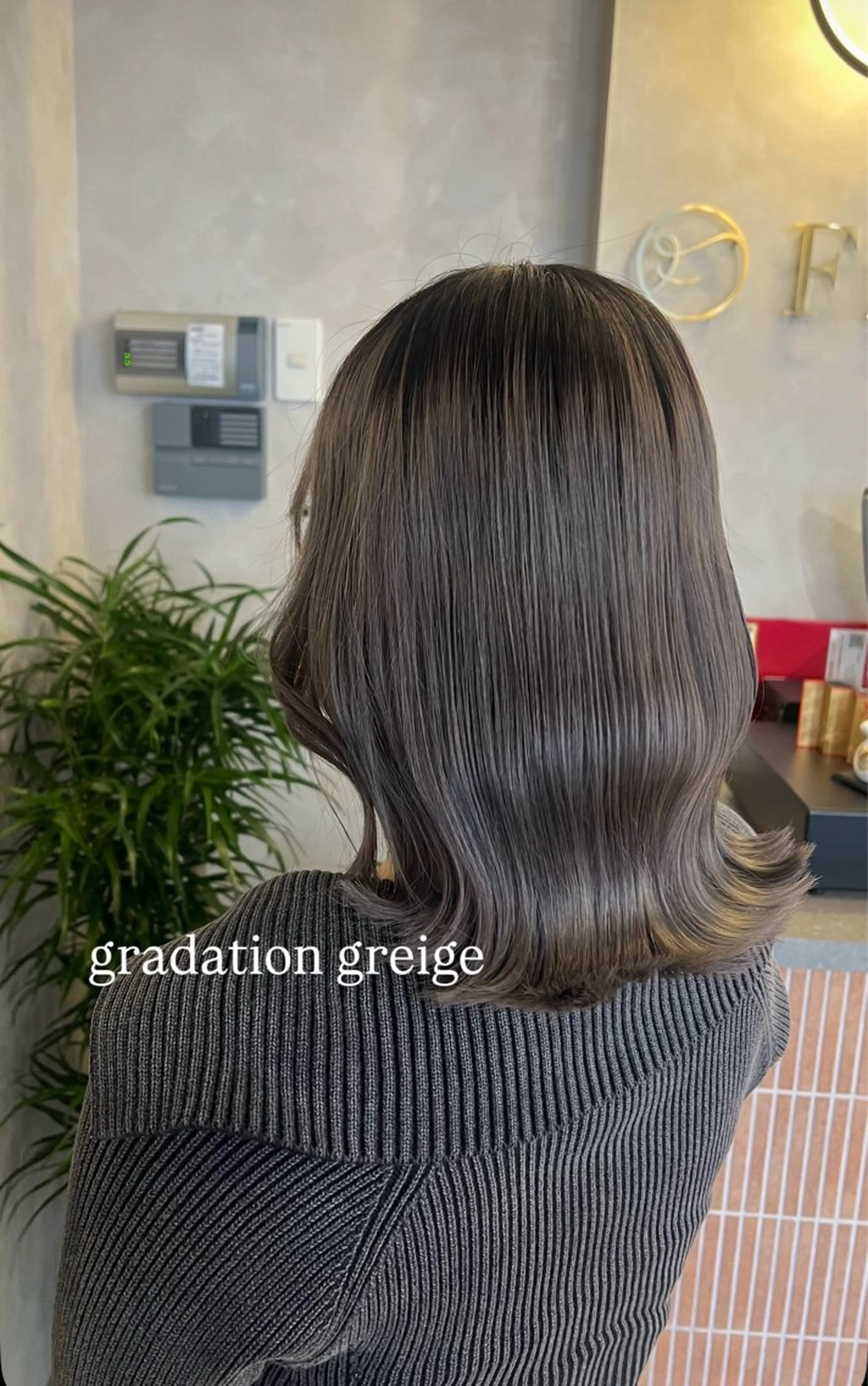 ミディアム カラー 梅田/似合わせボブ /顔周り/RINKAのヘアスタイル