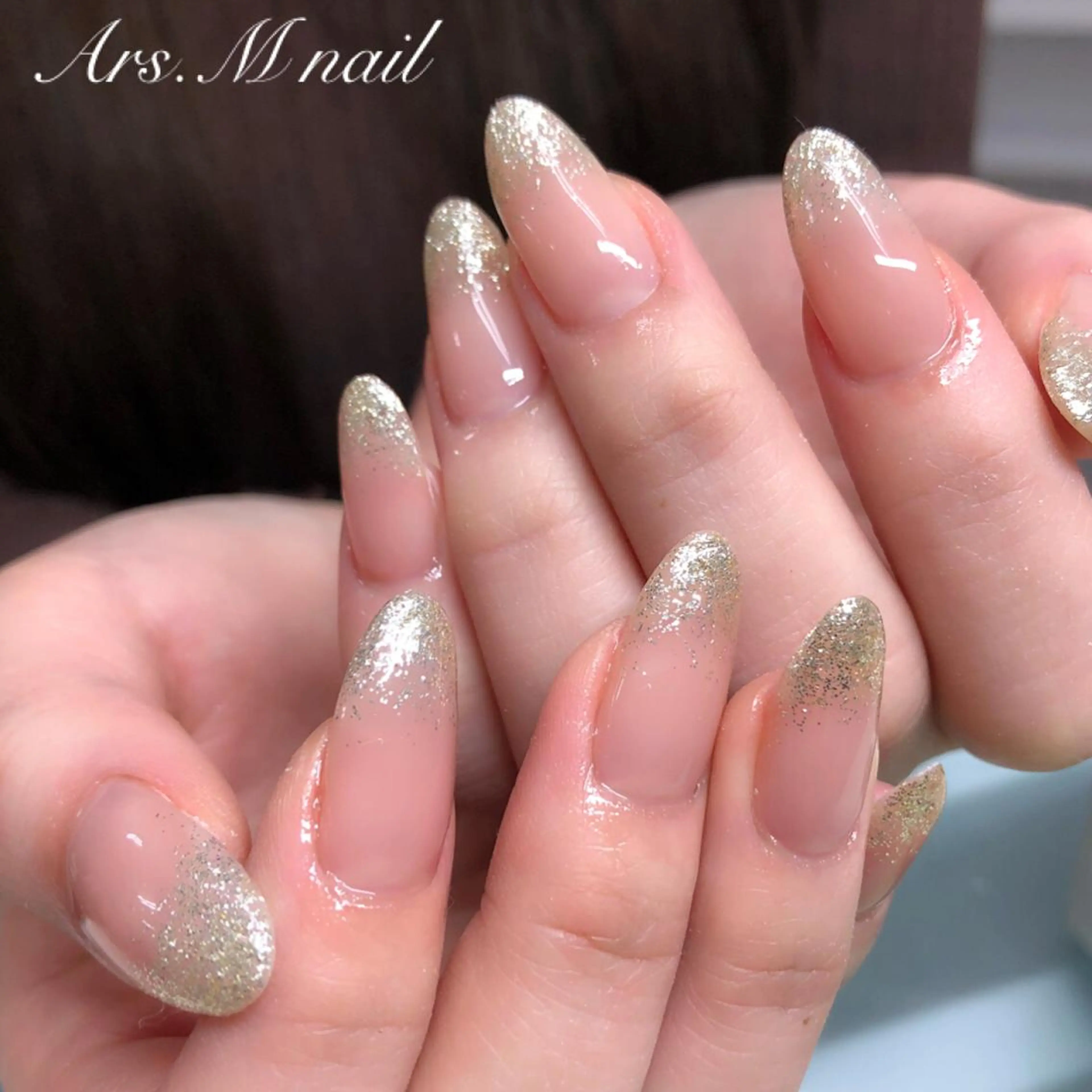 ネイル ラメ(グリッター) ハンドネイル アルス.エム所属・Ars.M nailのネイルデザイン