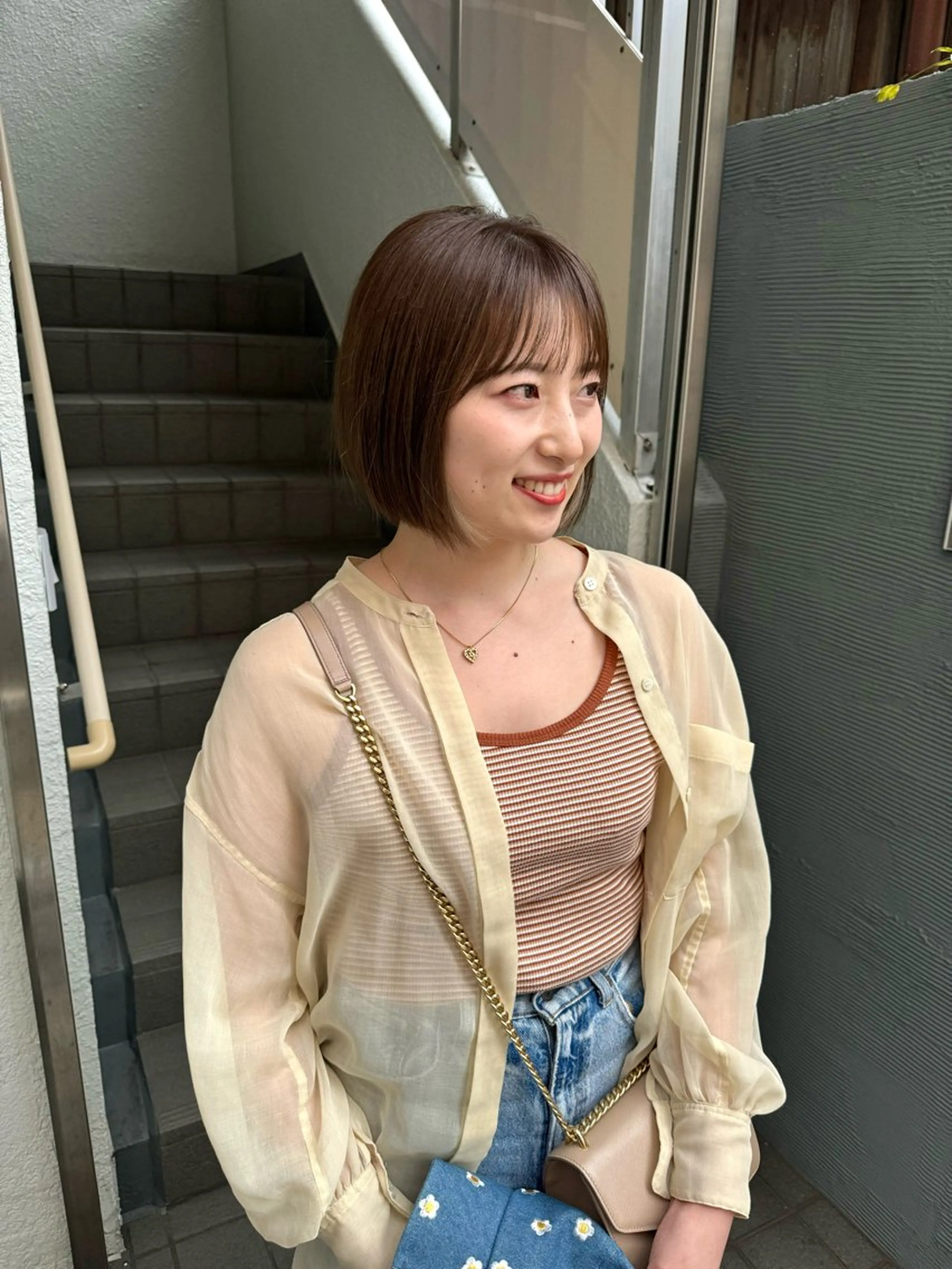 ショート カラー インナーカラー ボブ 鈴木駿介 レイヤーカットのヘアスタイル