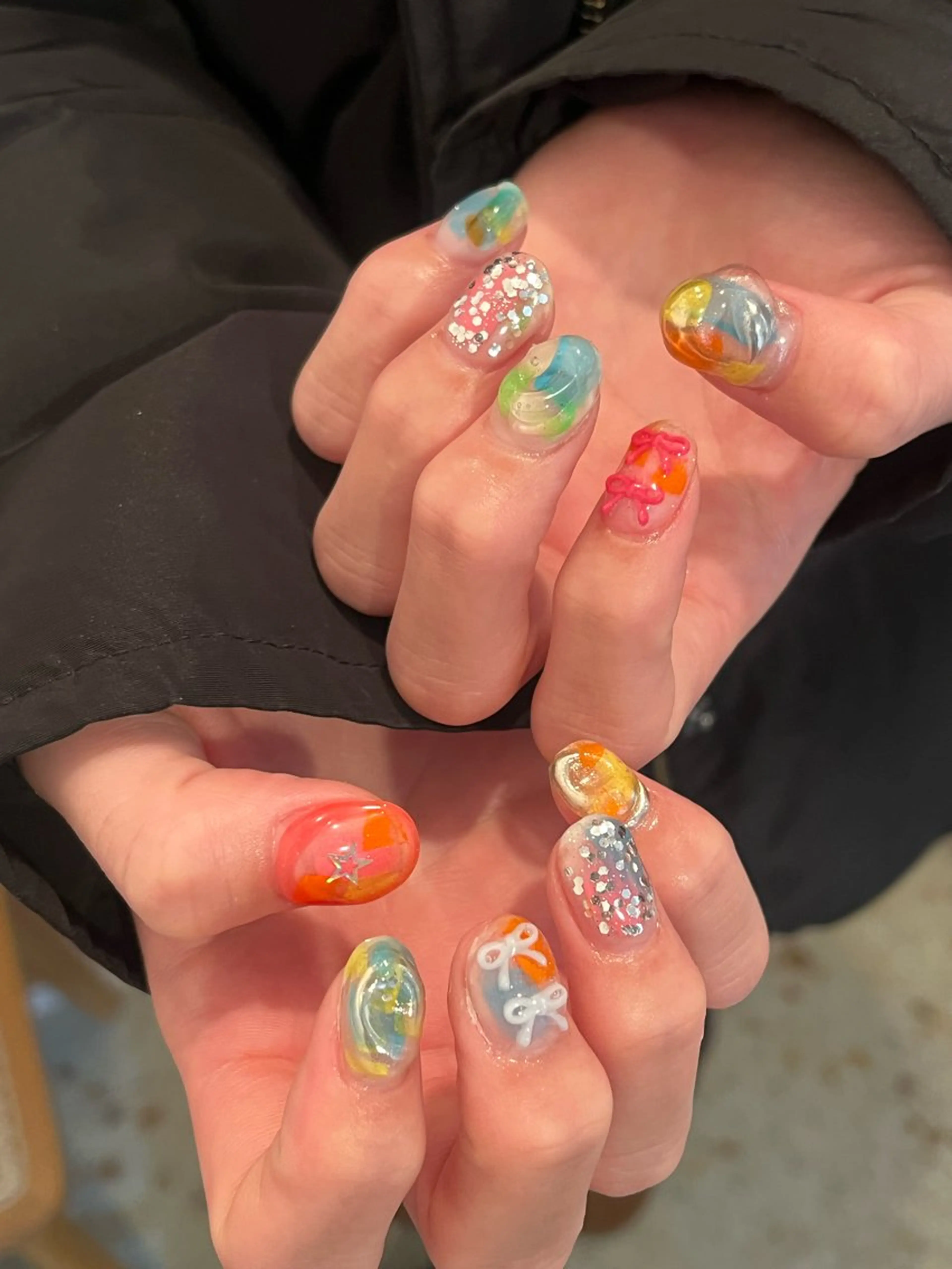 ネイル 文 /個性派ネイルのネイルデザイン