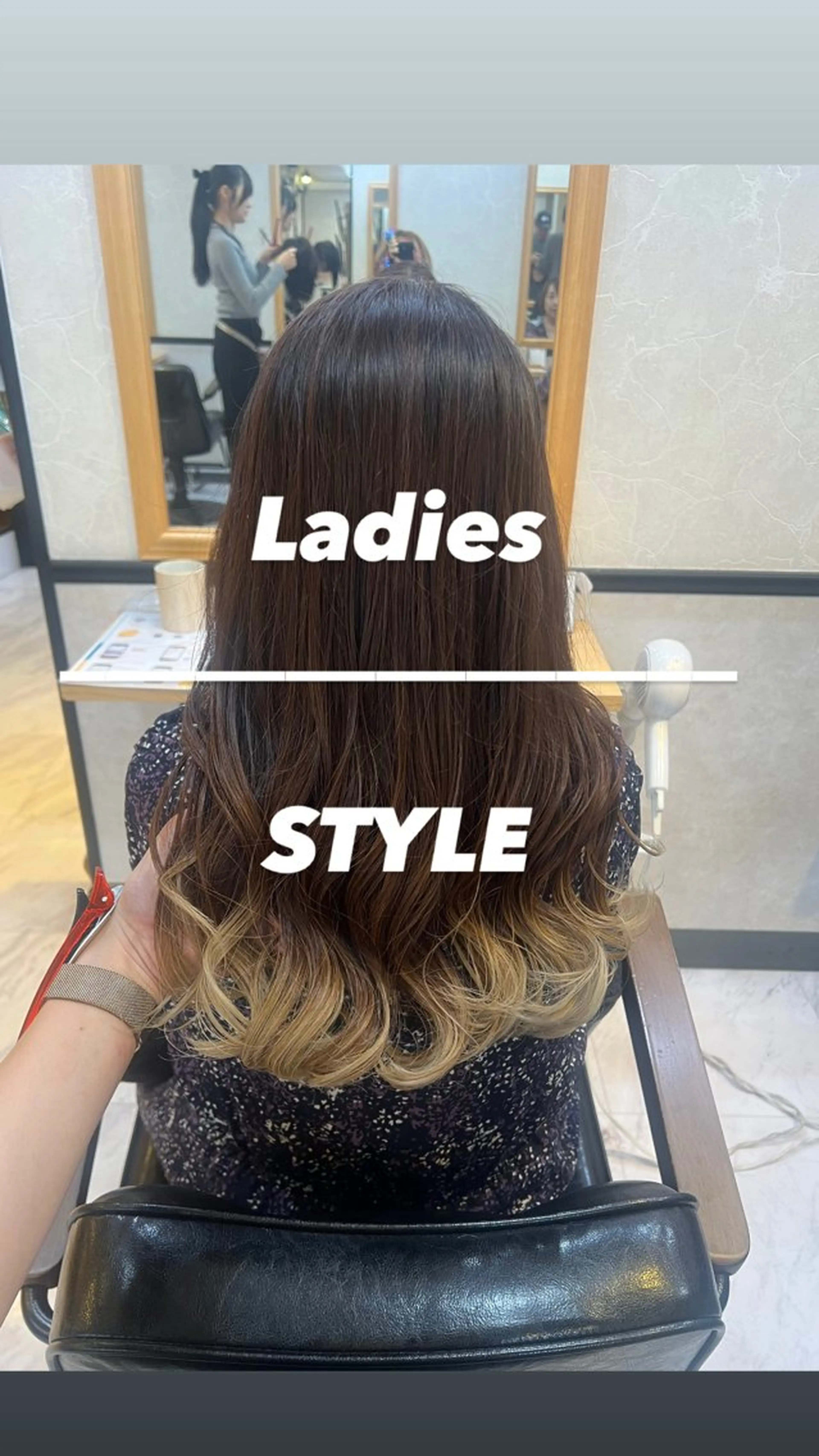 ロング 大人女性ぼかし メンズ強化🦙平作のヘアスタイル