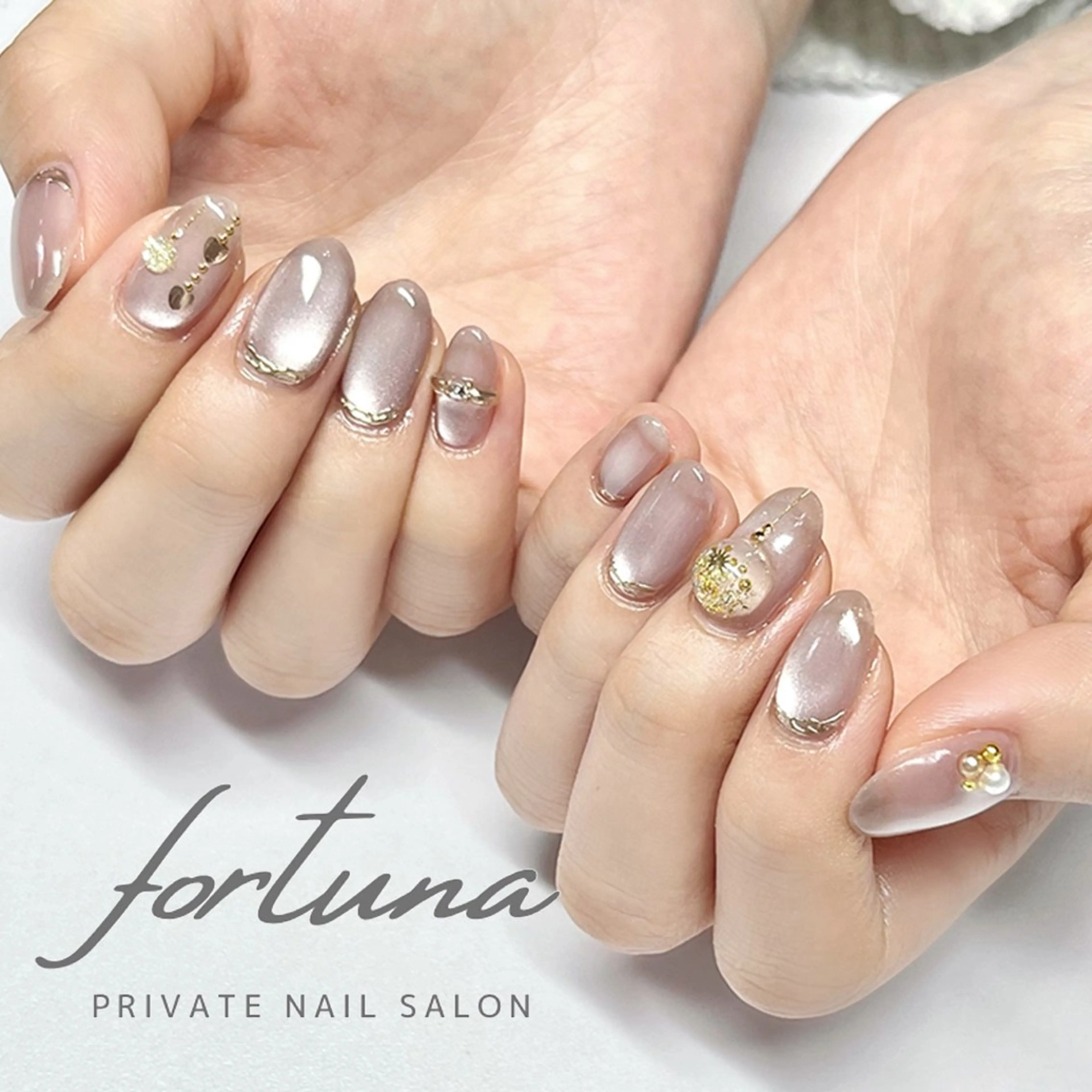 ネイル マットネイル 冬ネイル クリスマス fortuna 武藤裕美のネイルデザイン