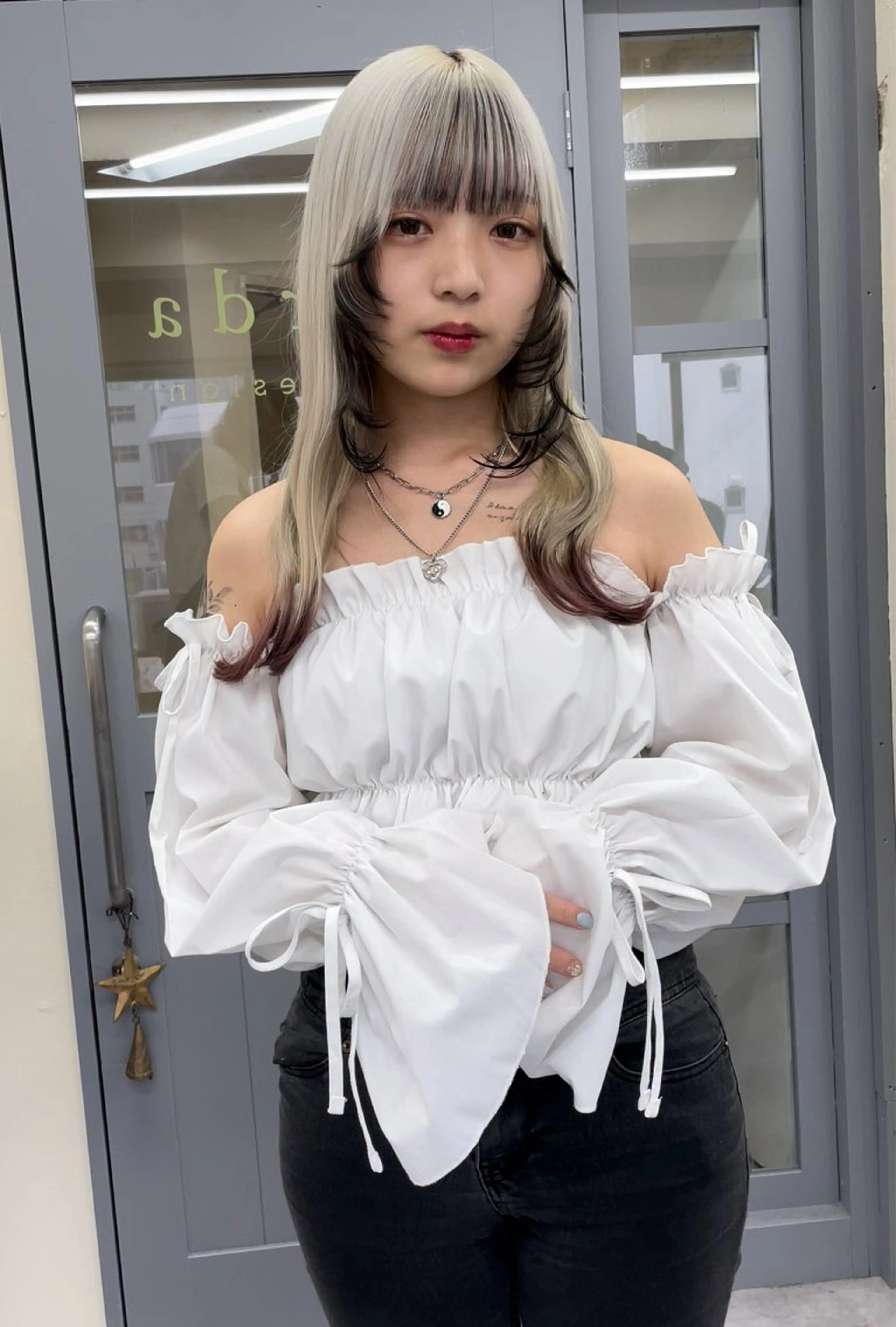 セミロング カラー Neolive Luca　御茶ノ水店所属・透明カラー/韓国風 Subaruのヘアスタイル