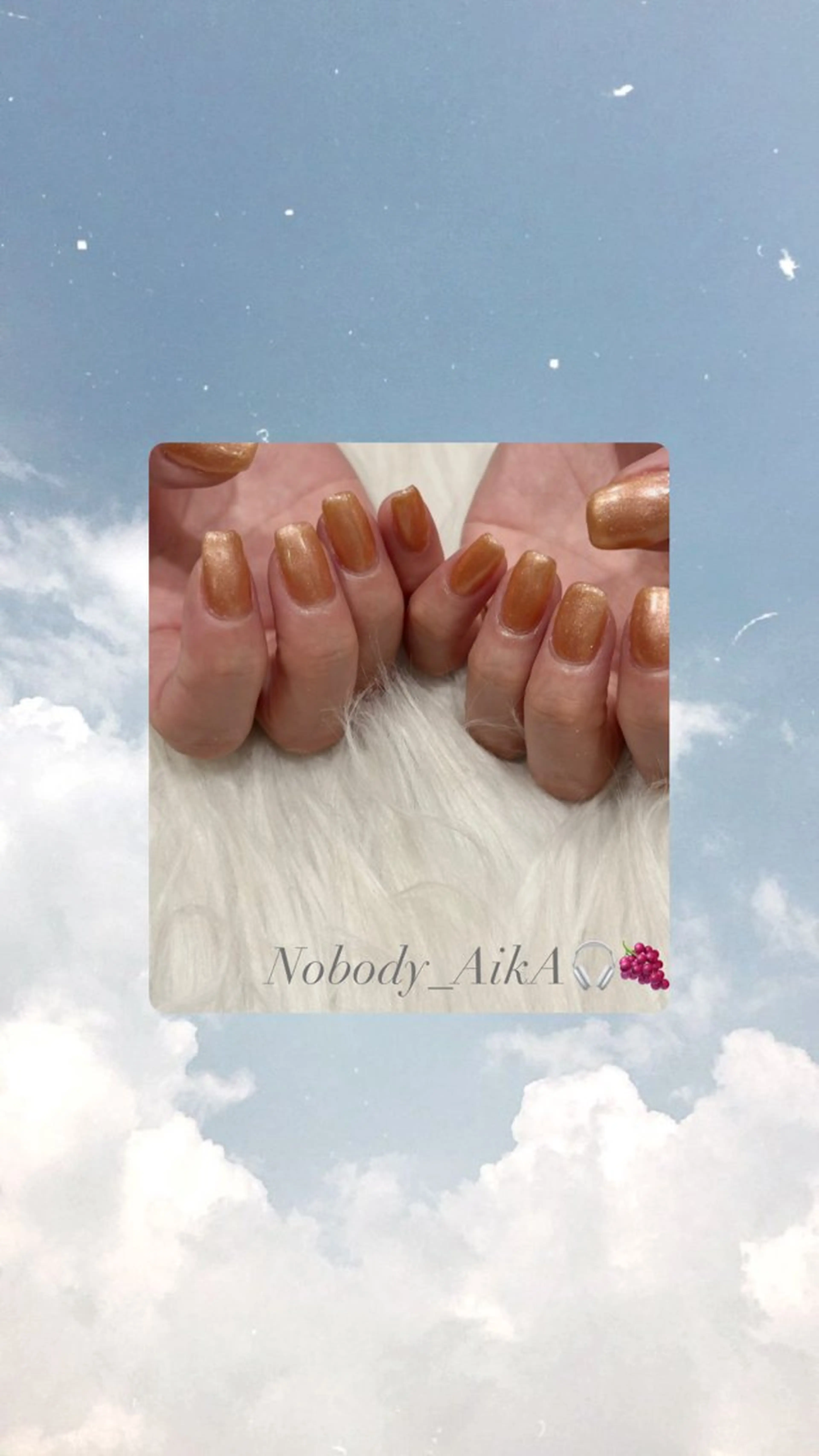 ネイル ゴールド ハンドネイル Nobody_ AikAのネイルデザイン