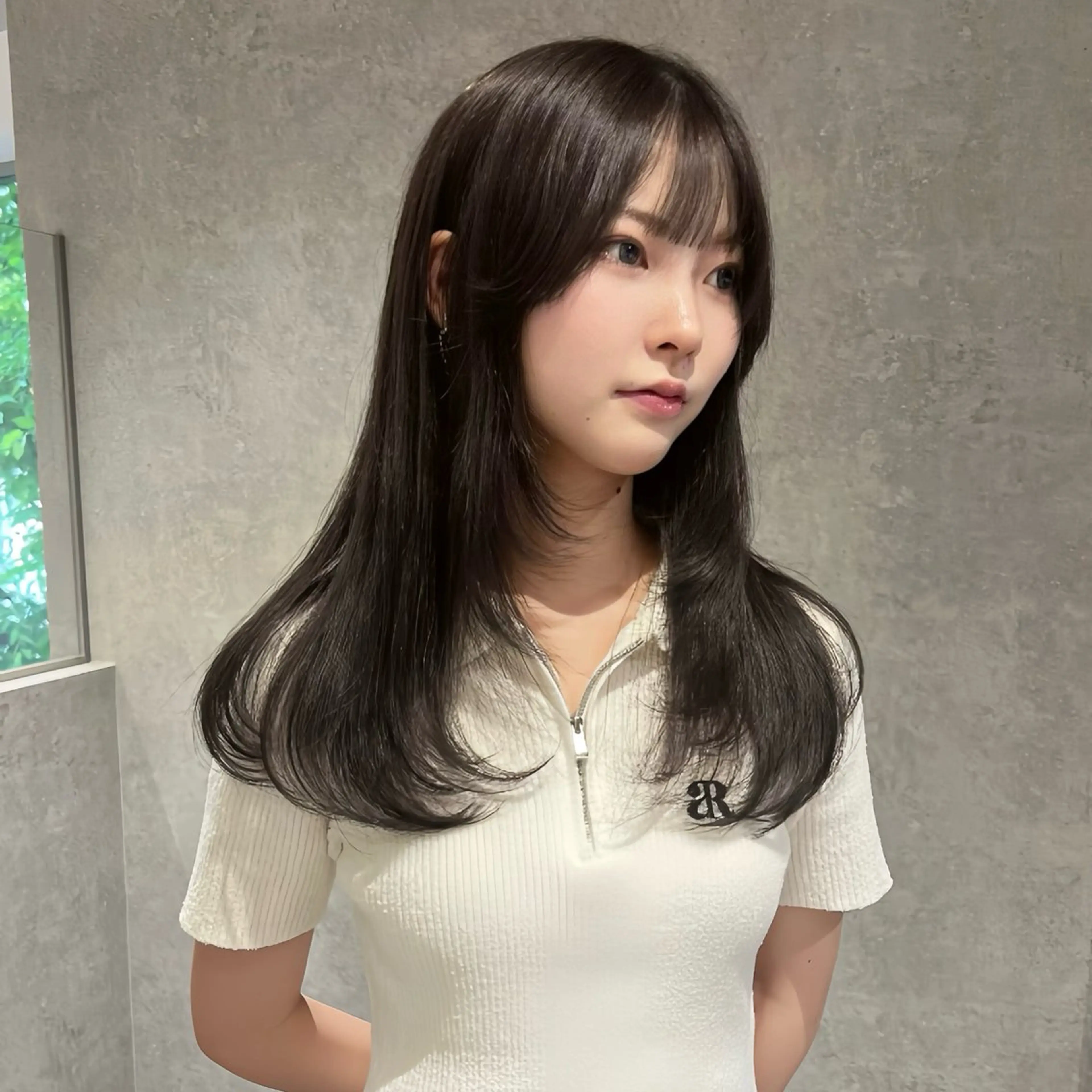 ロング レイヤーカット カット ヘアカラー トリートメント AI TOKYO　S所属・mizuki 【韓国レイヤー】のヘアスタイル