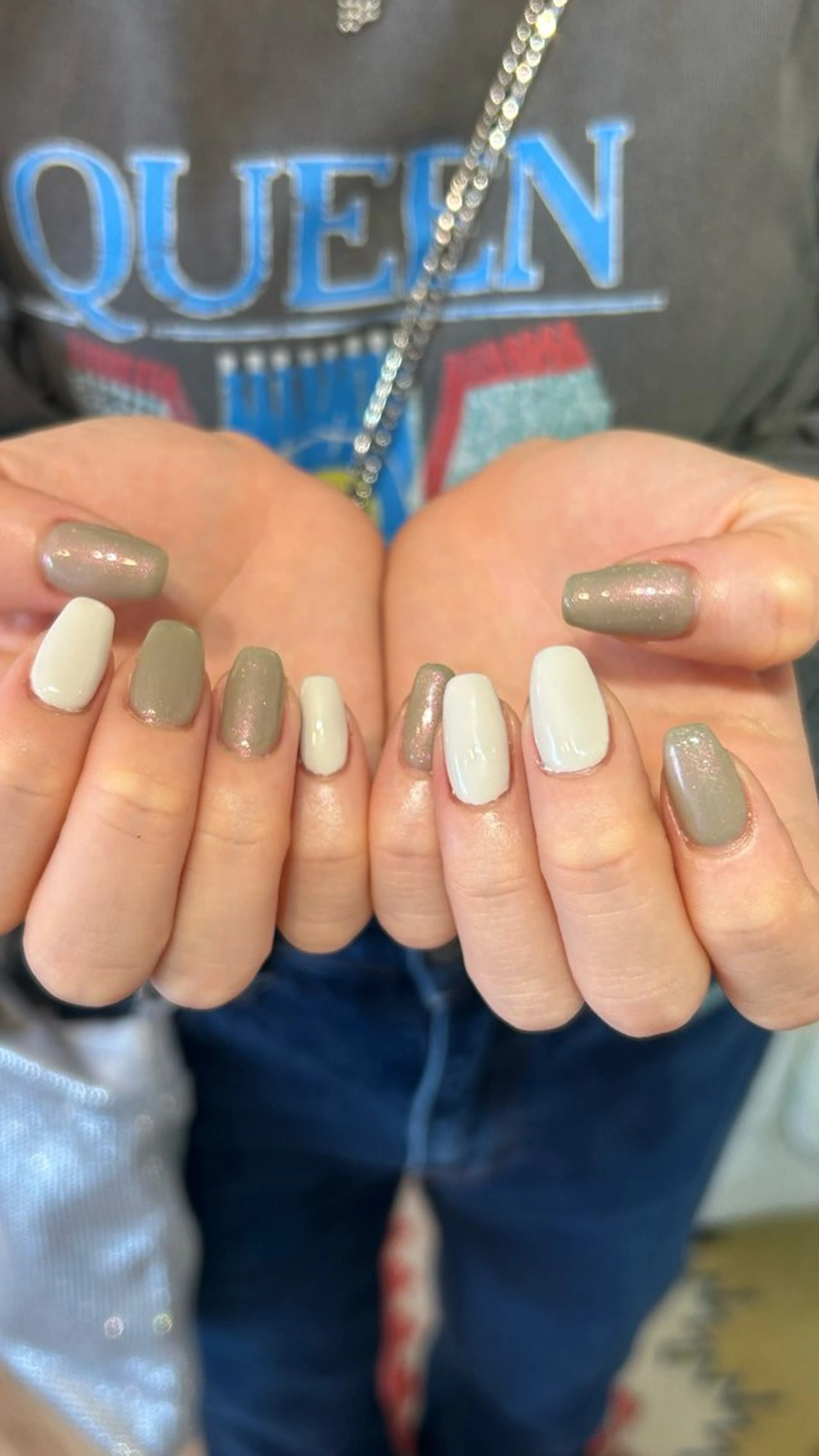 ネイル ラメ(グリッター) ピスタチオネイル schon本八幡 nonのネイルデザイン