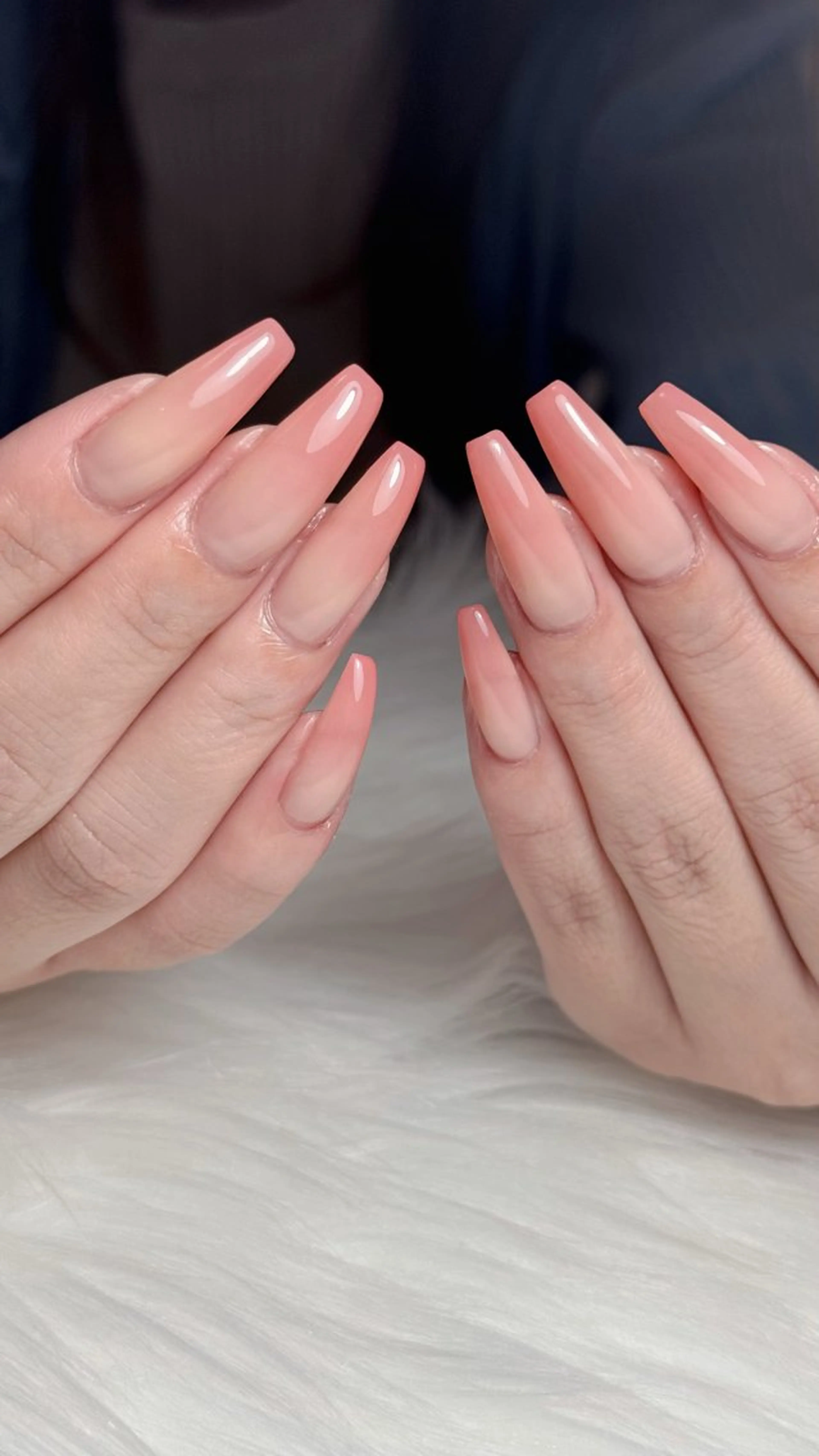 ネイル グラデーション 韓国ネイル オフィスネイル ワンカラーネイル シンプルネイル nailsalon ChuColaのネイルデザイン