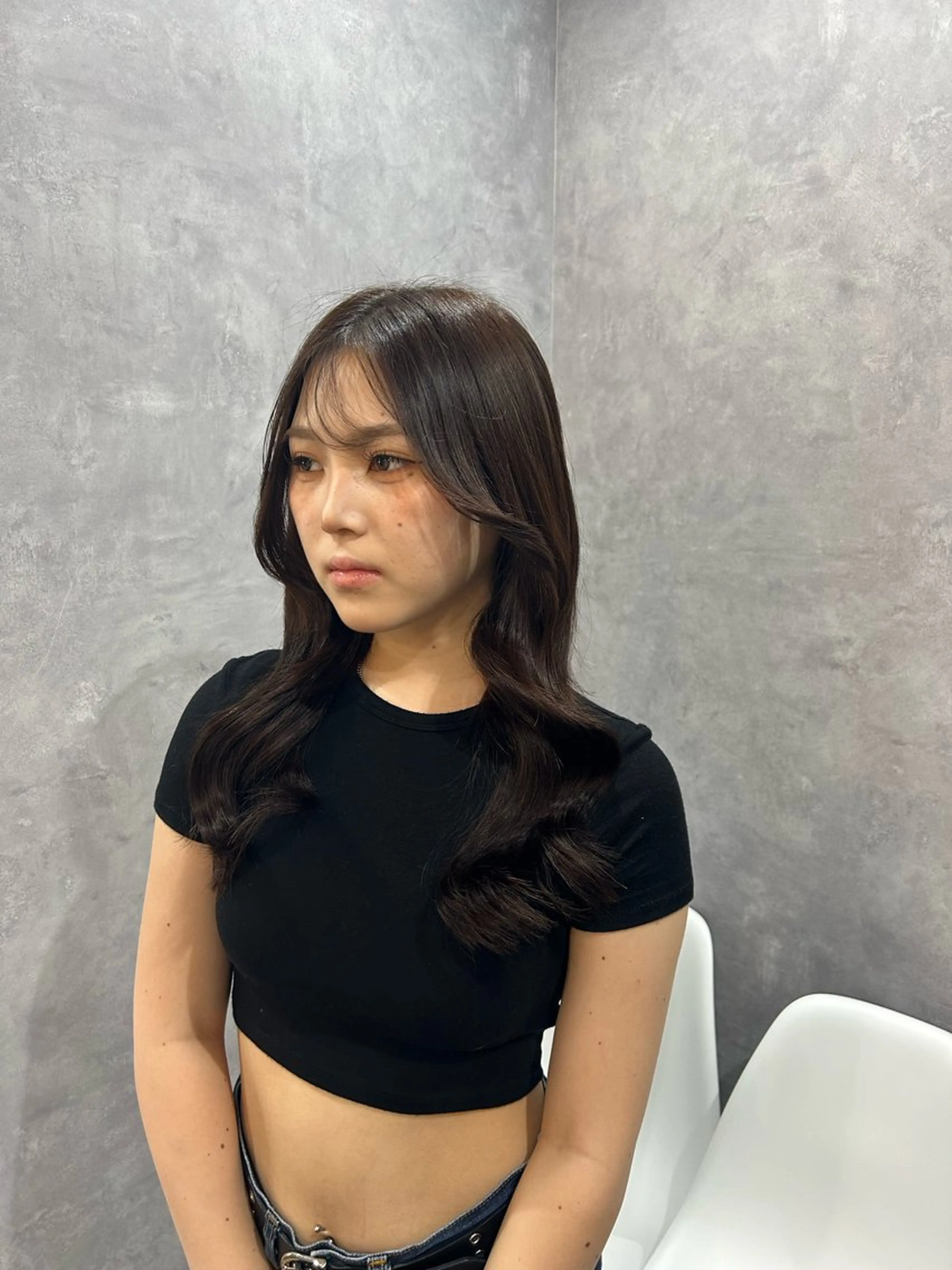 ロング プルエクステ エクステ エクステ プルエクステ/インナ ーカラー🦊はるなのヘアスタイル