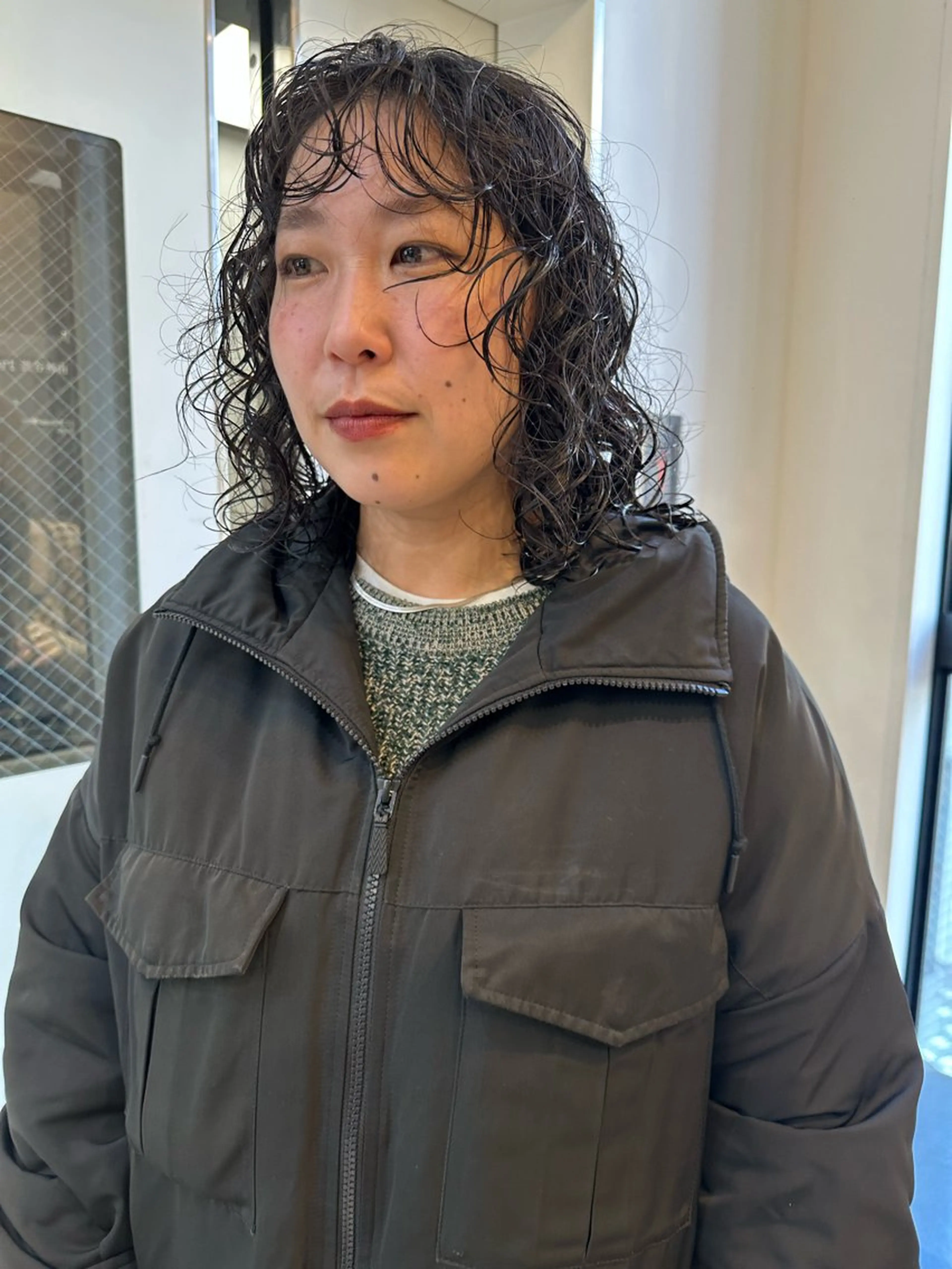 ミディアム パーマ ヘアアレンジ MIYU/ニュアンス /艶カラーのヘアスタイル