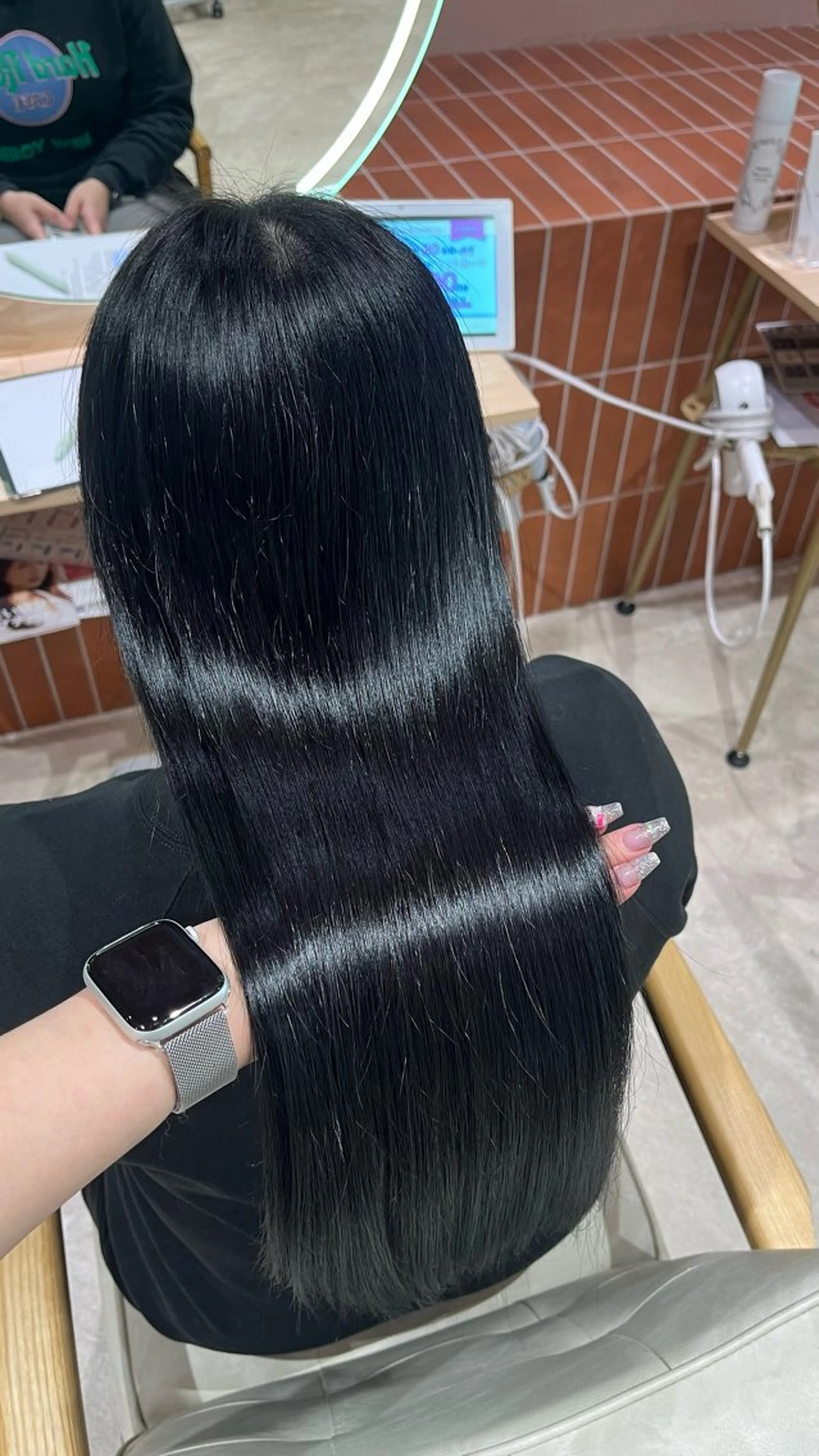 ロング カラー ヘアカラー トリートメント 🎀暖色カラー/ ハナ🎀のヘアスタイル