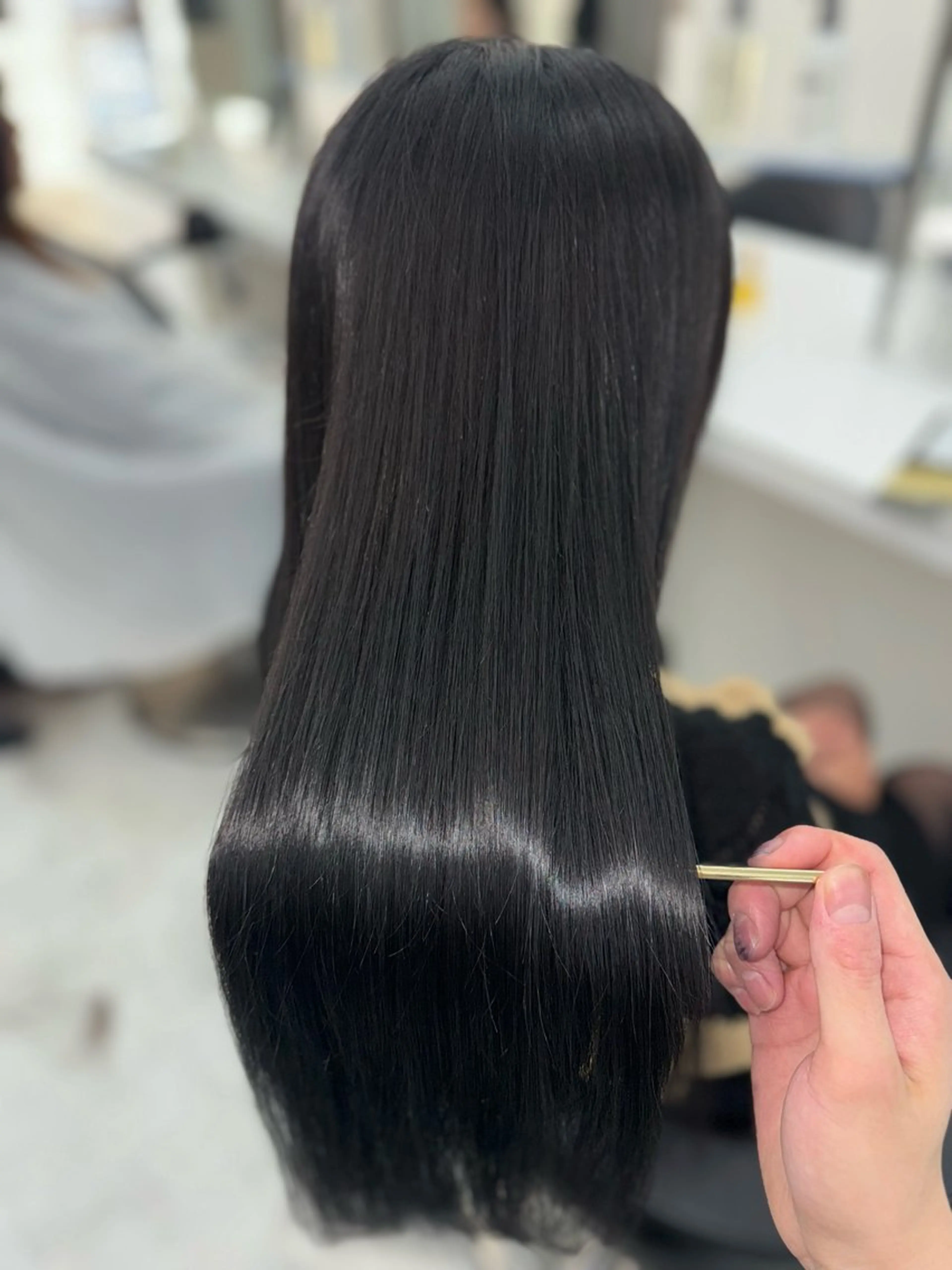 ロング カット 縮毛矯正 トリートメント 💎透明感カラー /kaito💎のヘアスタイル