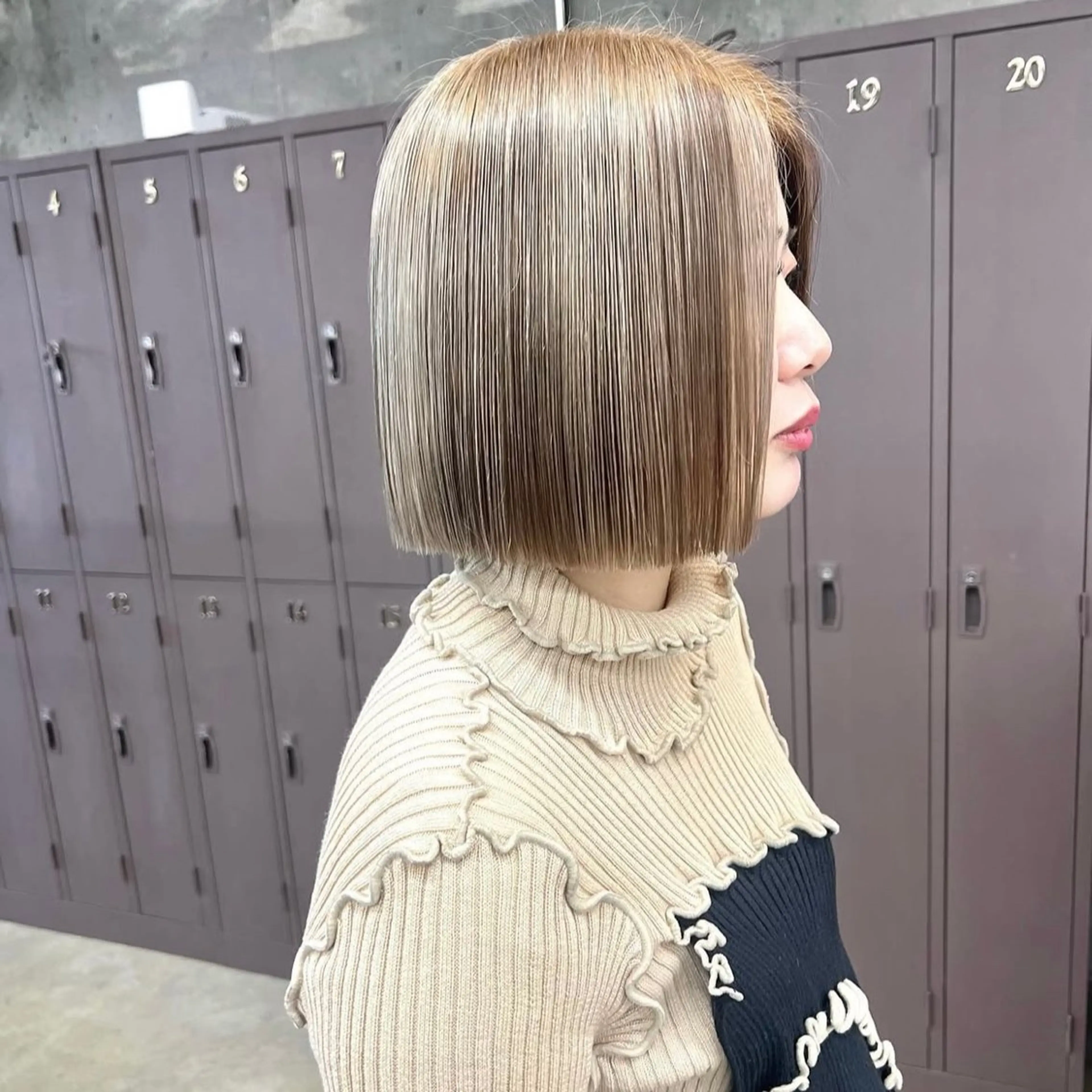 ミディアム カラー カット ヘアカラー トリートメント 韓国ヘア /男女❄️ 細江 美紅のヘアスタイル