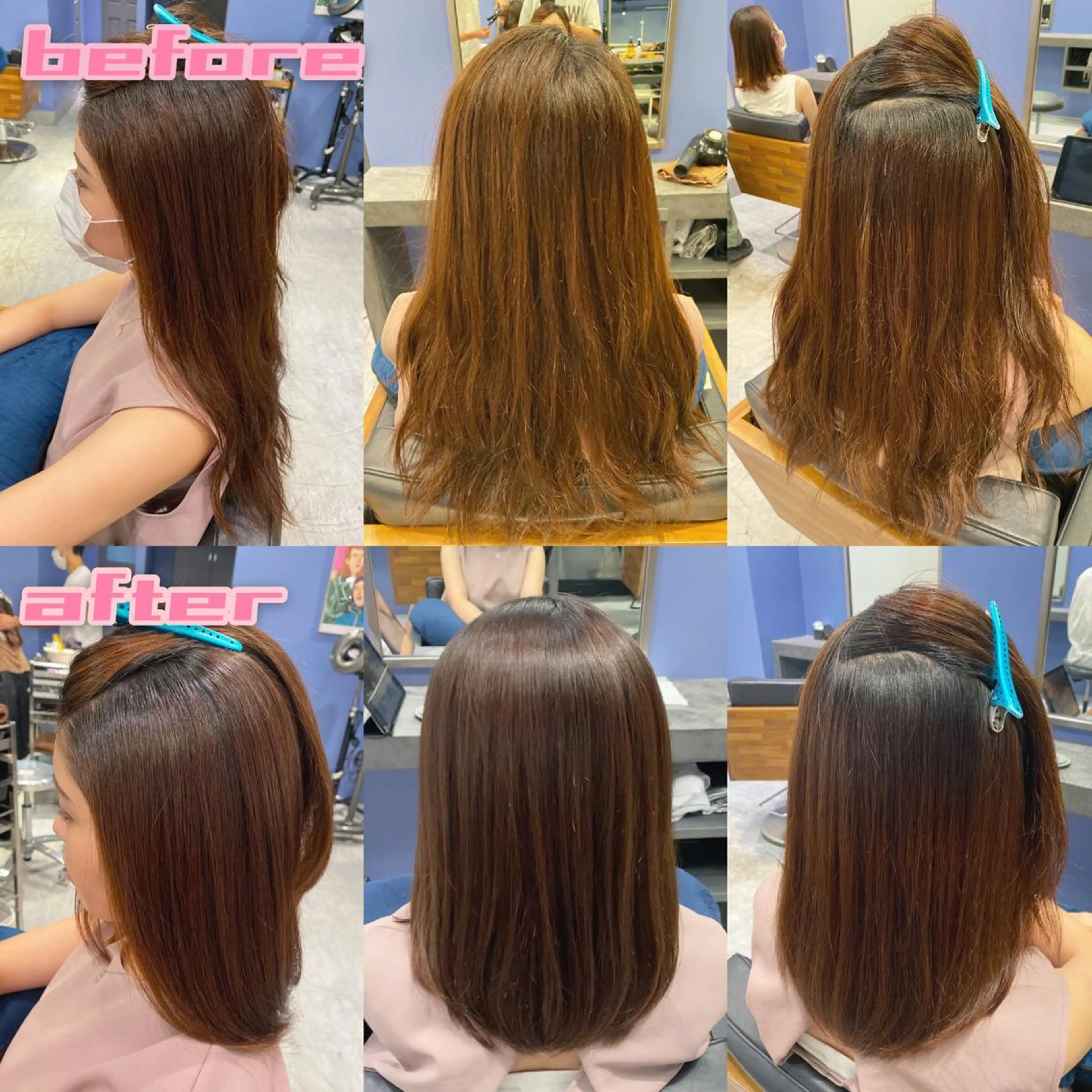 ロング パーマ 縮毛矯正 ストレートパーマ カット 縮毛矯正 トリートメント ブリーチ縮毛矯正/ デサキ ショウヘイのヘアスタイル