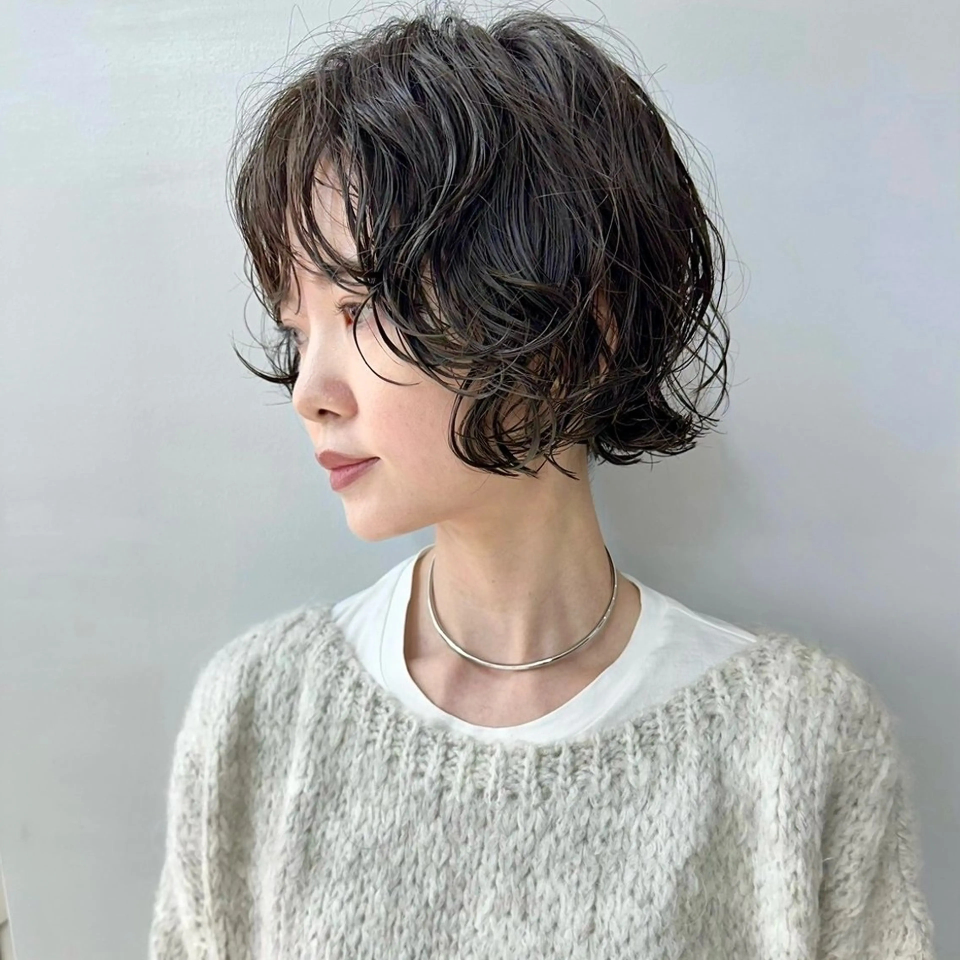 パーマ RIN パーマ/暖色カラーのヘアスタイル