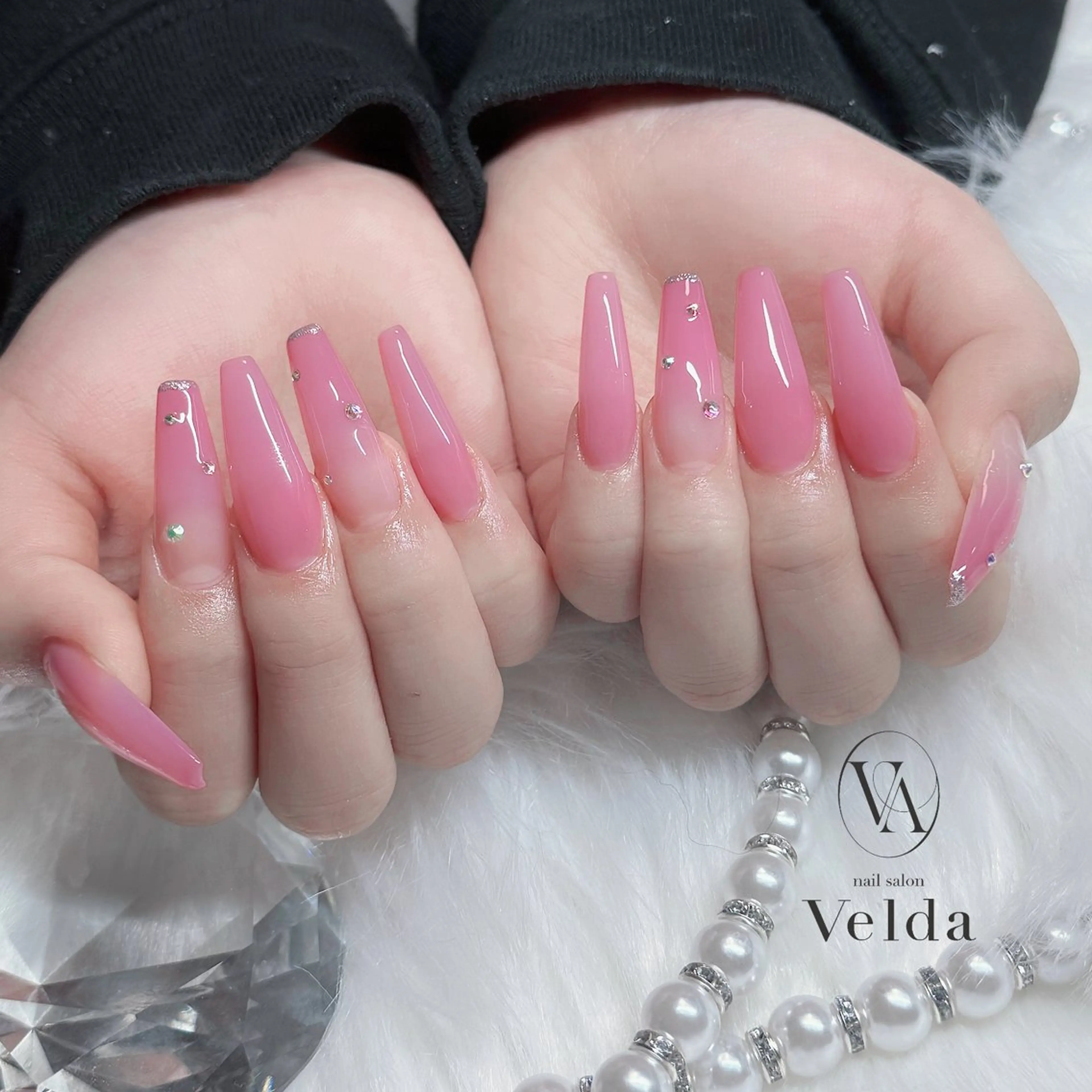 ネイル グラデーション ワンカラーネイル 💎スカルプ💎 Velda(ベルダ)のネイルデザイン