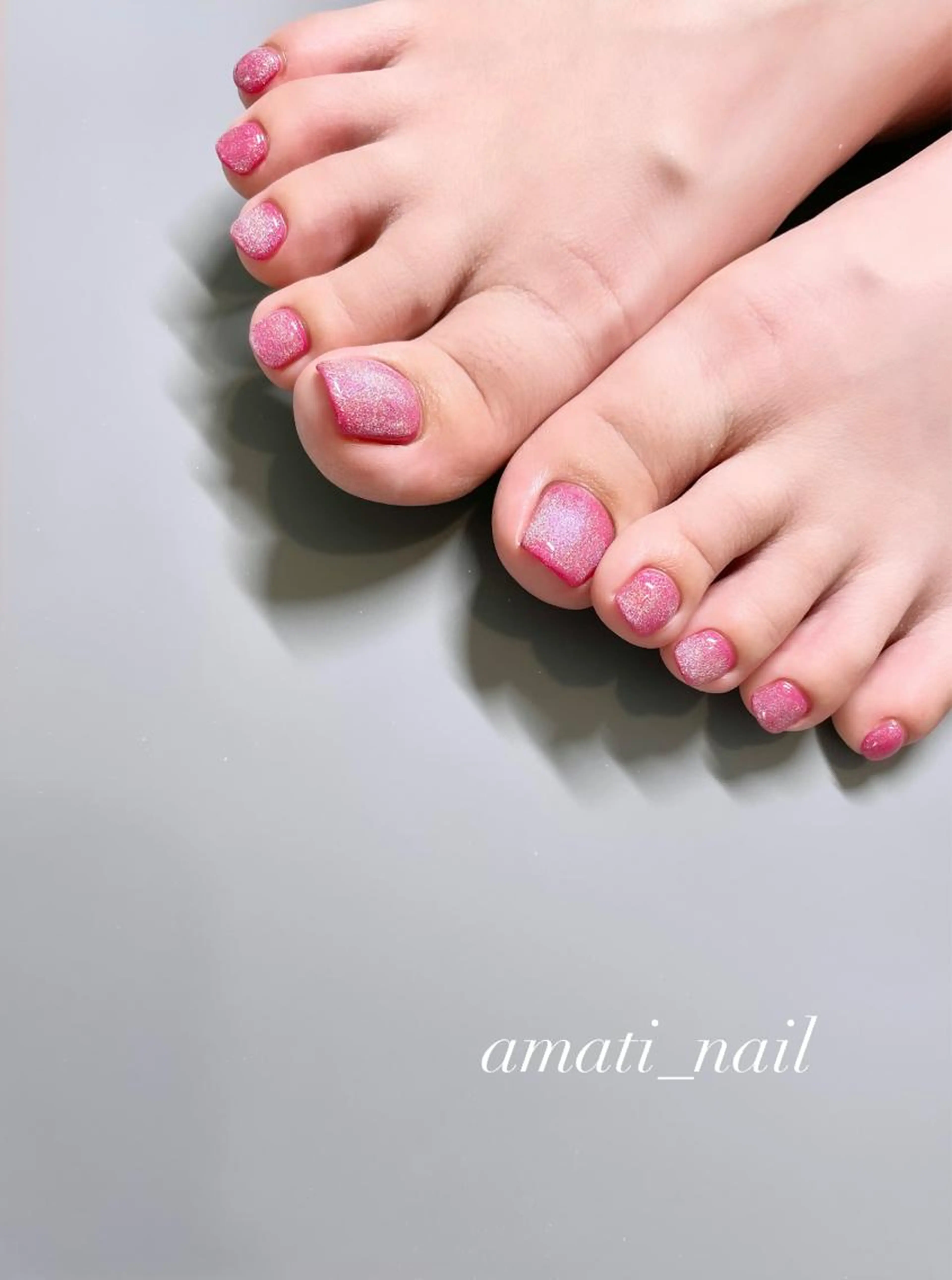 オフ込み❤️持ちの良いツヤツヤ✨フット ワンカラーの写真