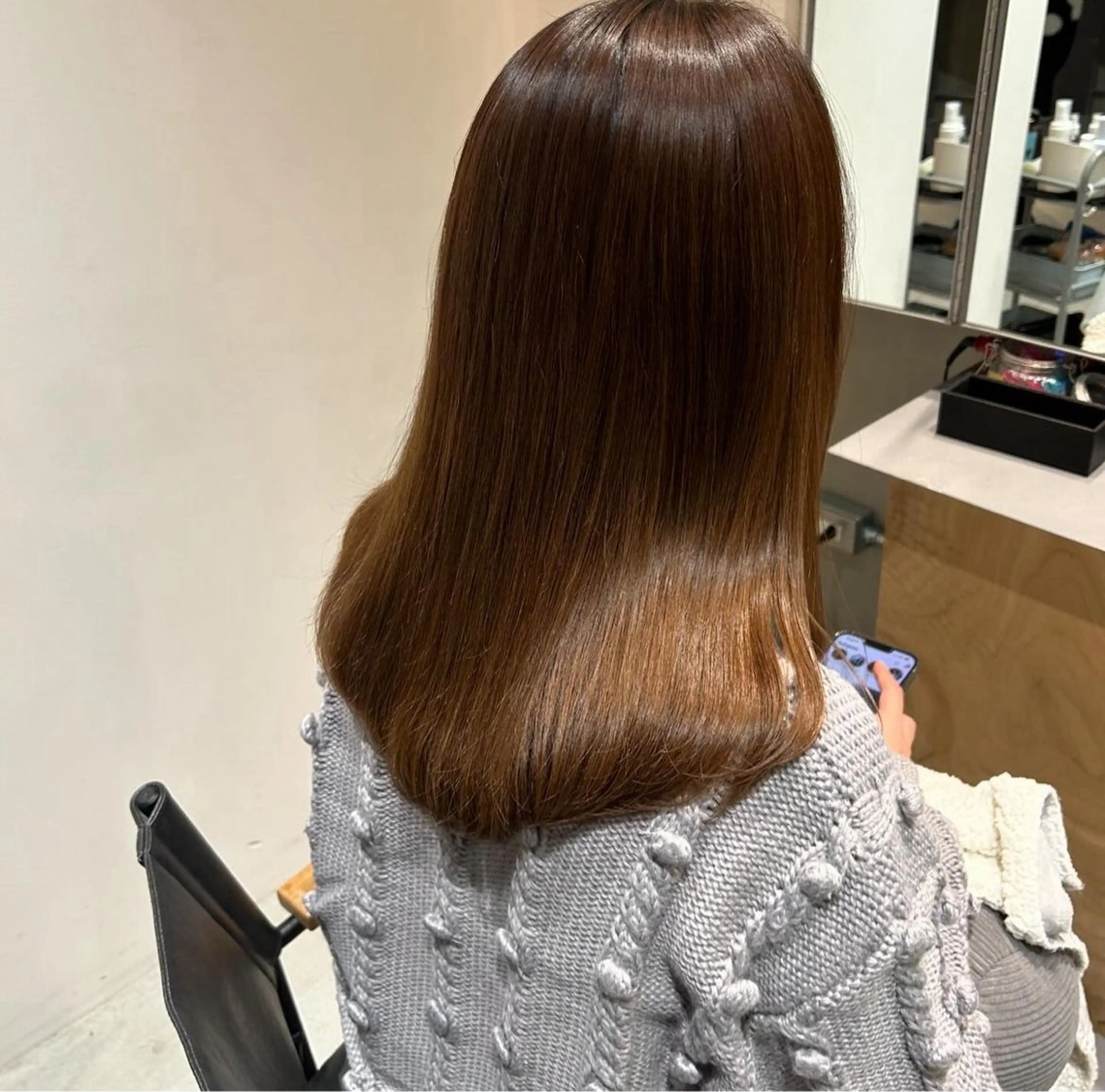 セミロング カラー 松元 未有のマツエク・マツパデザイン