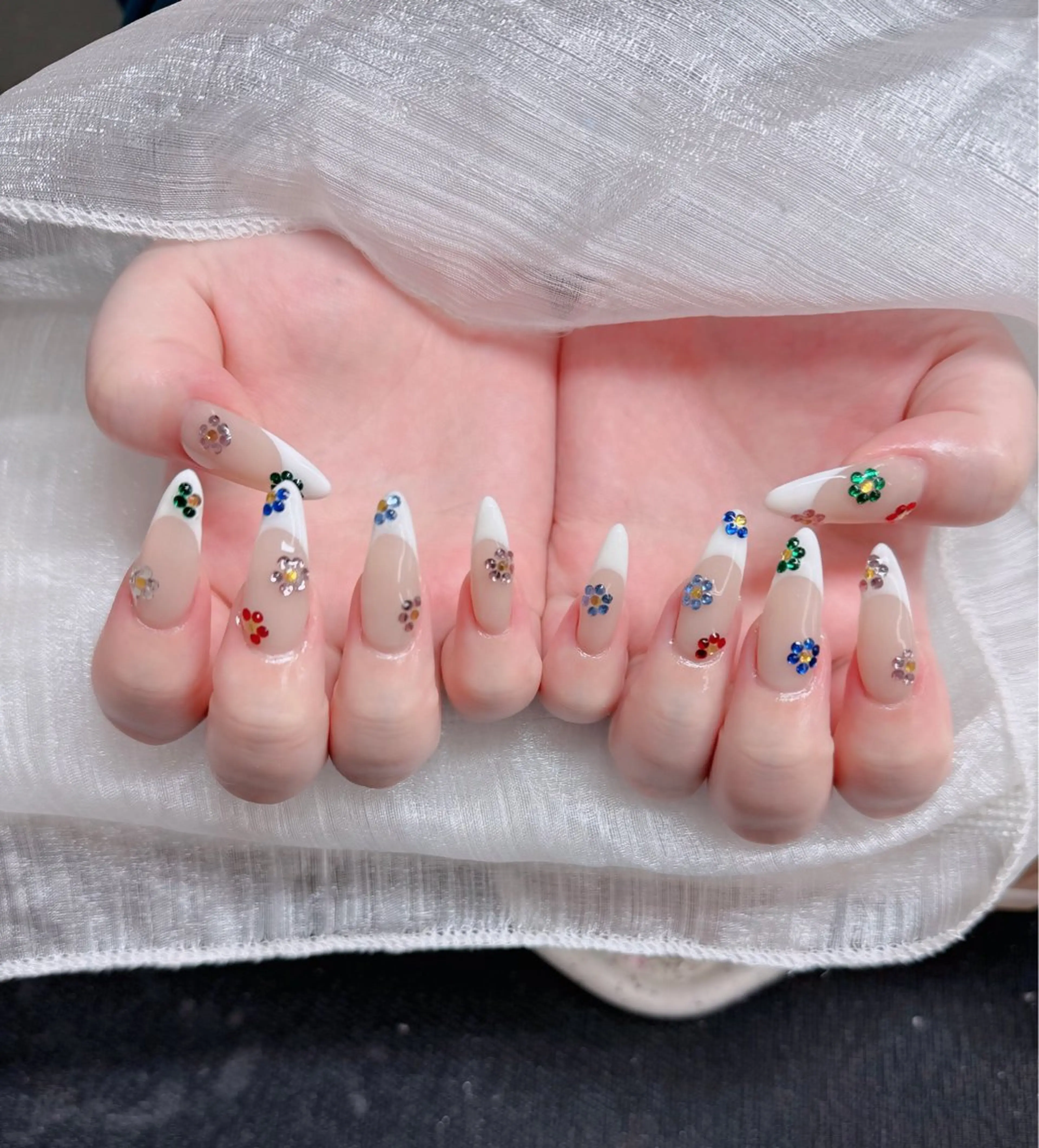 ネイル アートネイル 成人式 ジェルネイル ニュアンスネイル 夏ネイル ハンドネイル neco H.babynailのネイルデザイン