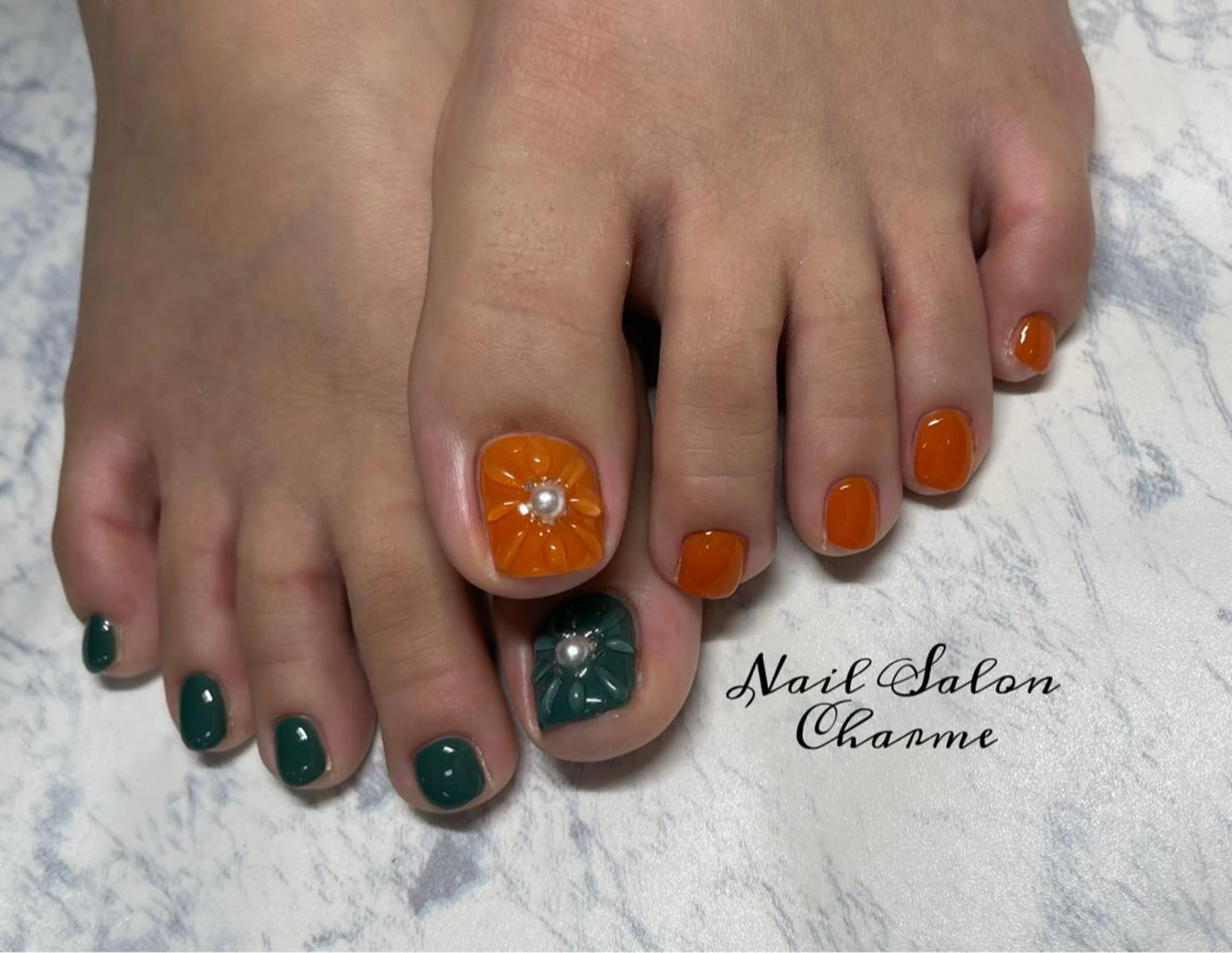 Foot‪ 𓈒𓏸one color(親指のみパーツありデザイン) ✨ご新規様限定✨の写真