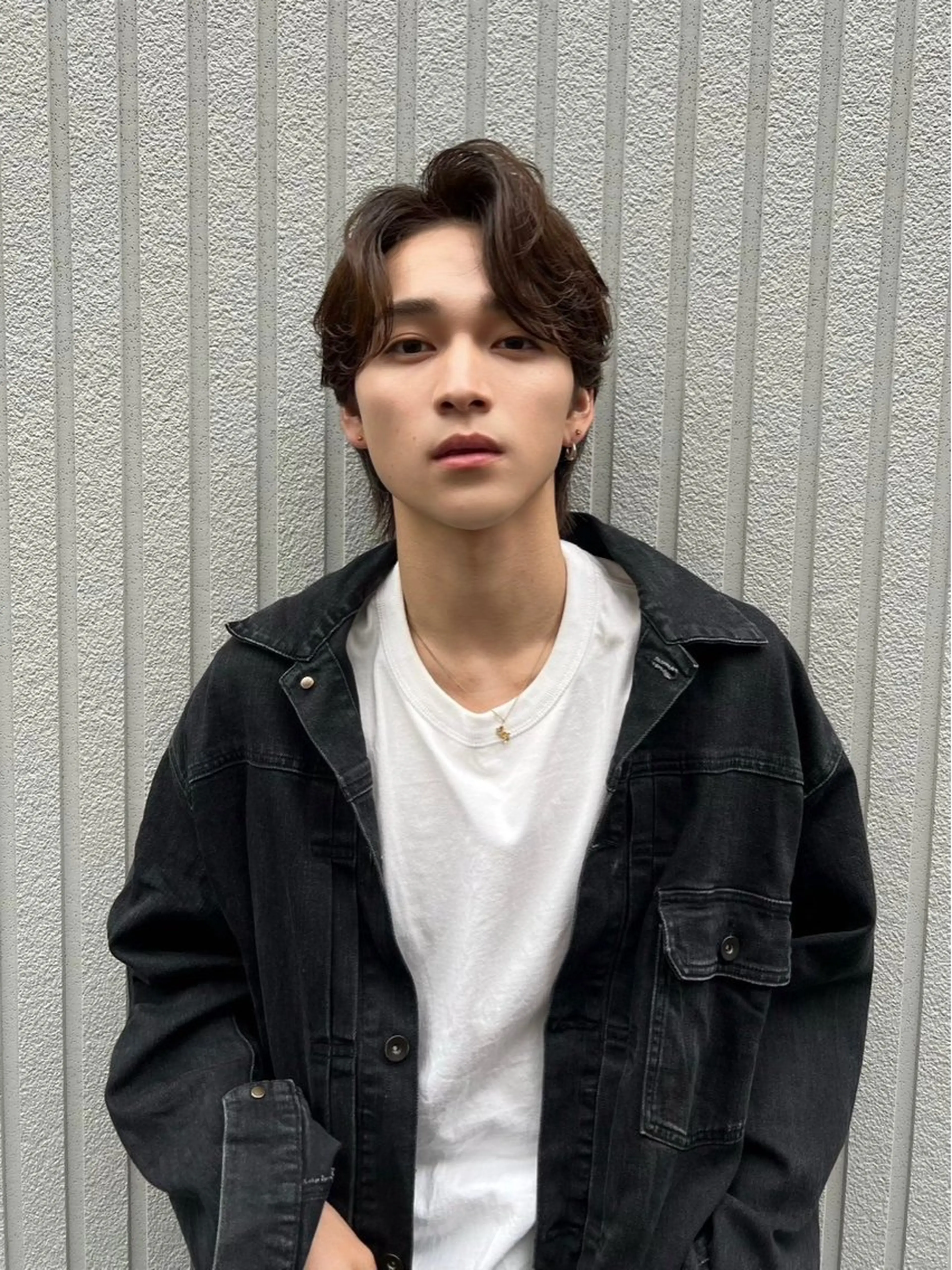 ショート メンズ センターパート カット メンズパーマ/韓国 ヘア/Mino🤍のヘアスタイル