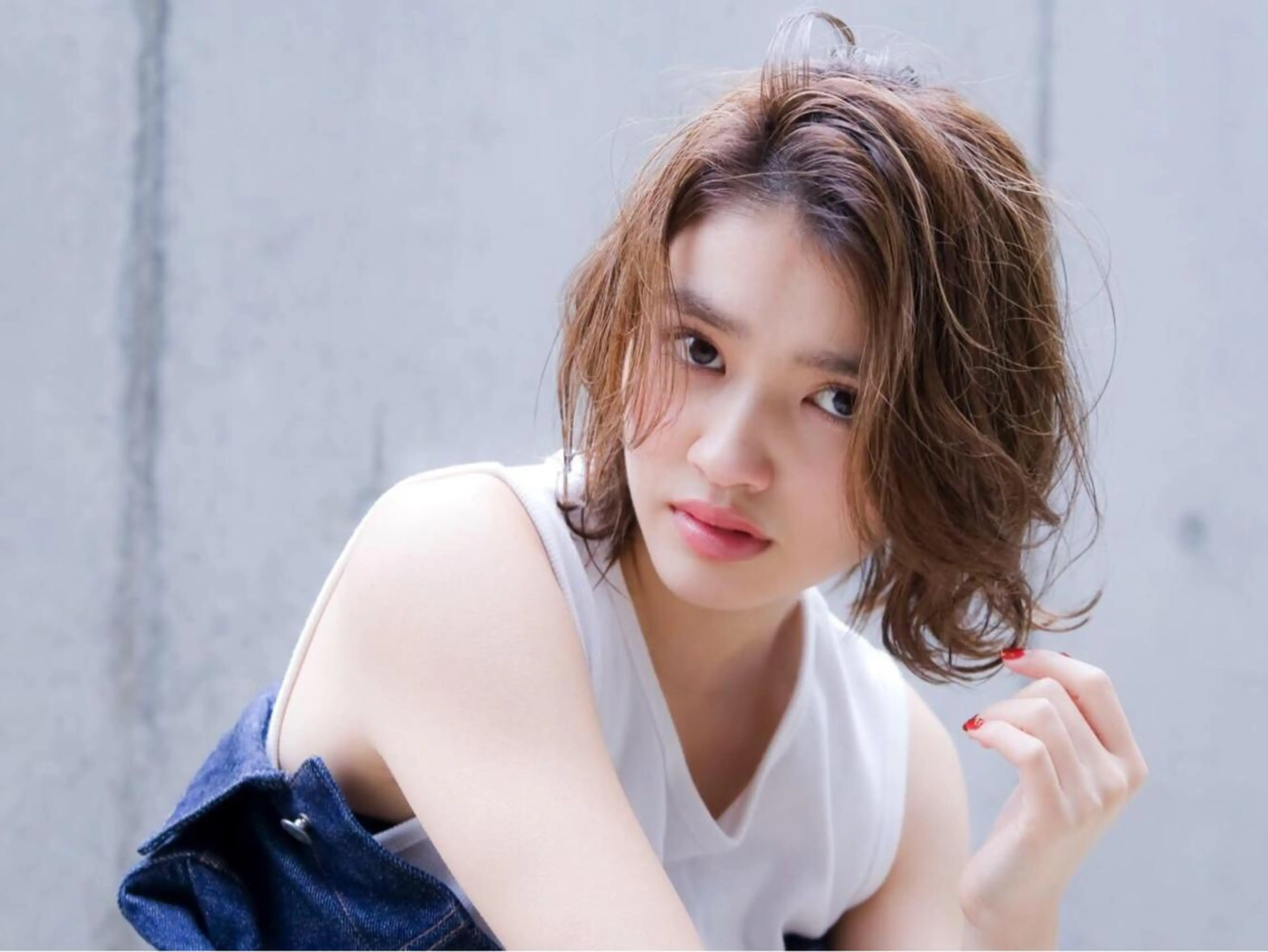ミディアム パーマ hao所属・西山 頌太のヘアスタイル