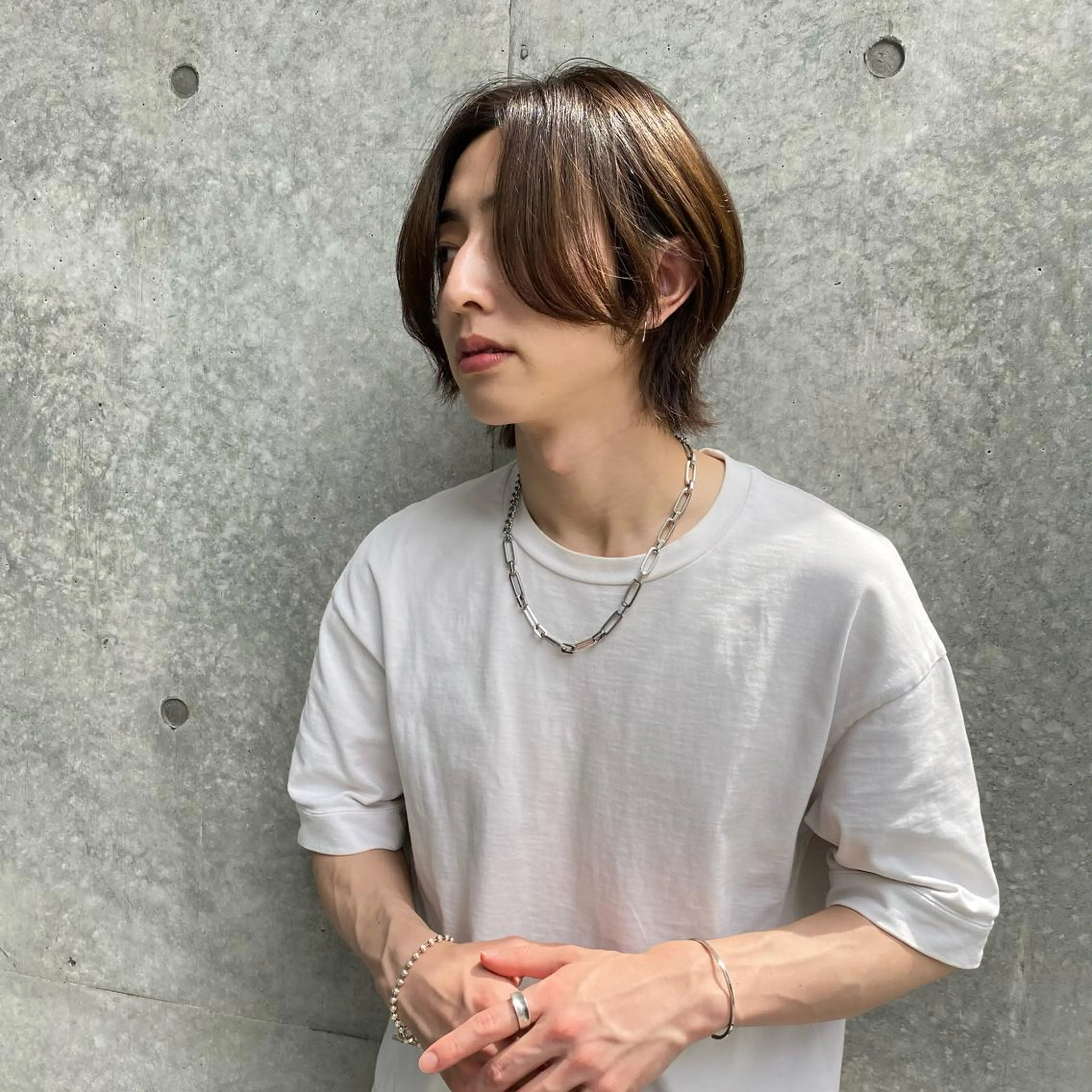 メンズ メンズウルフカット ウルフカット 銀座メンズ専門🖤 小島奈々のヘアスタイル