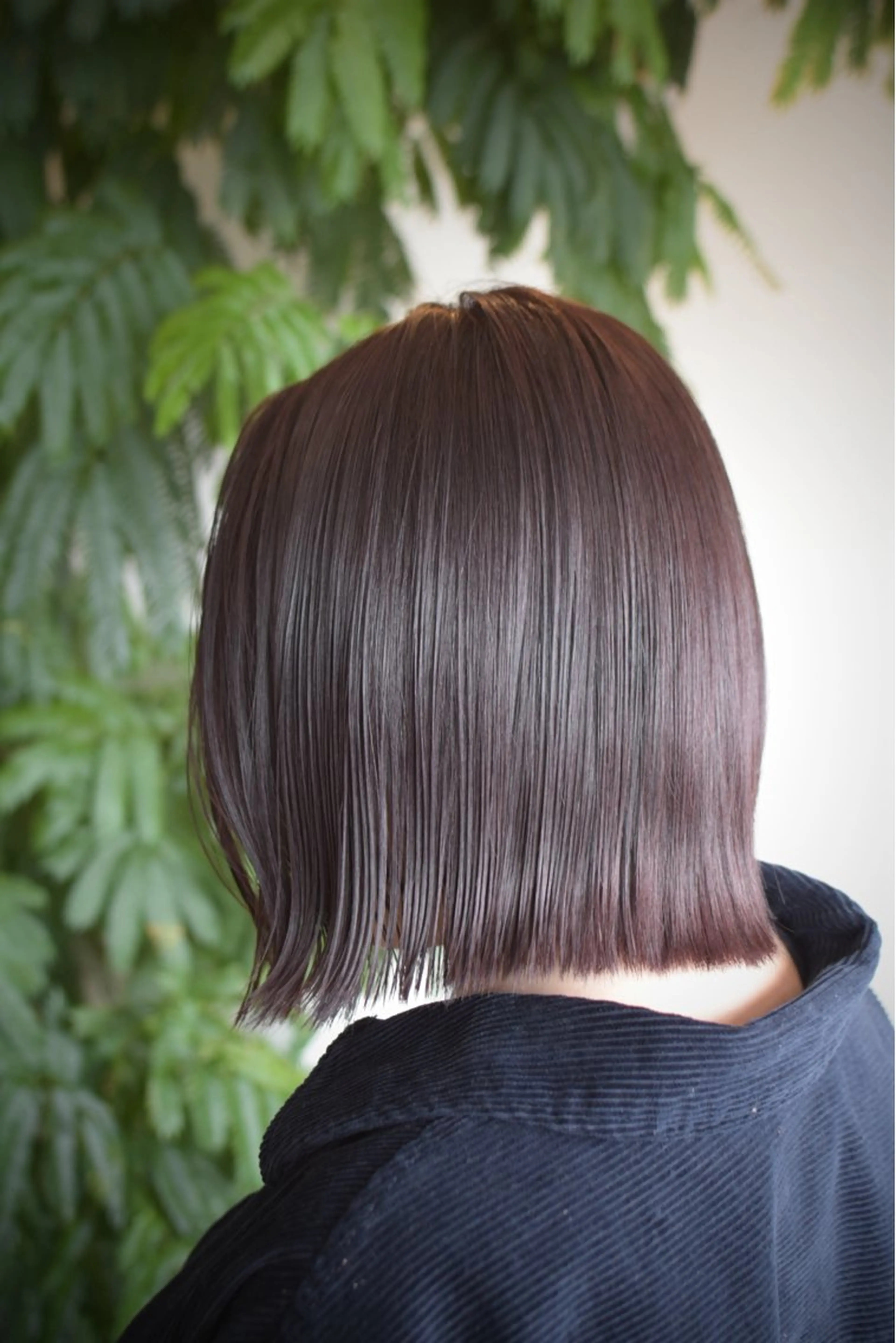 ショート カラー ボルドーカラー 青木 紗耶のヘアスタイル