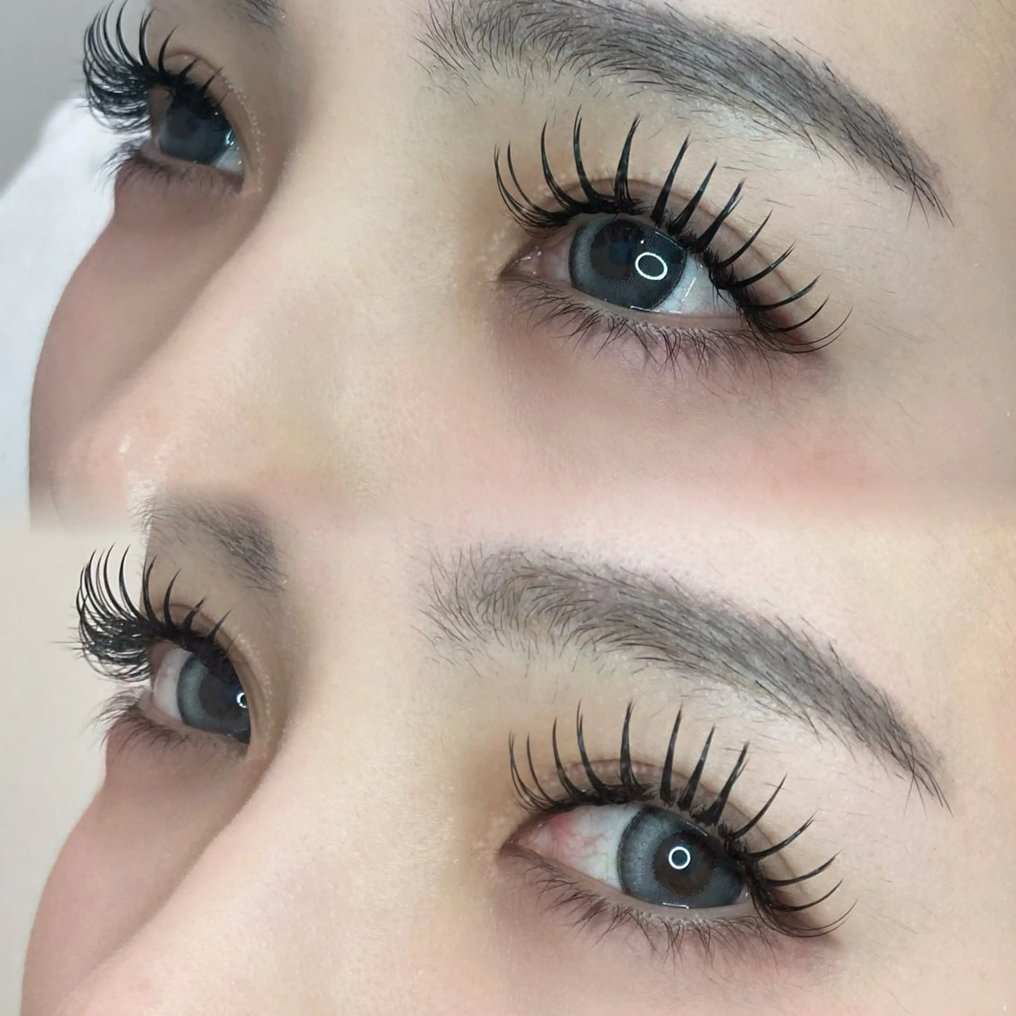 【驚異的持続力‼︎LEDエクステ】フラットマットラッシュ120本🪽ミニモ限定束感コーティング付き🎀🫧（他店オフ込）の写真