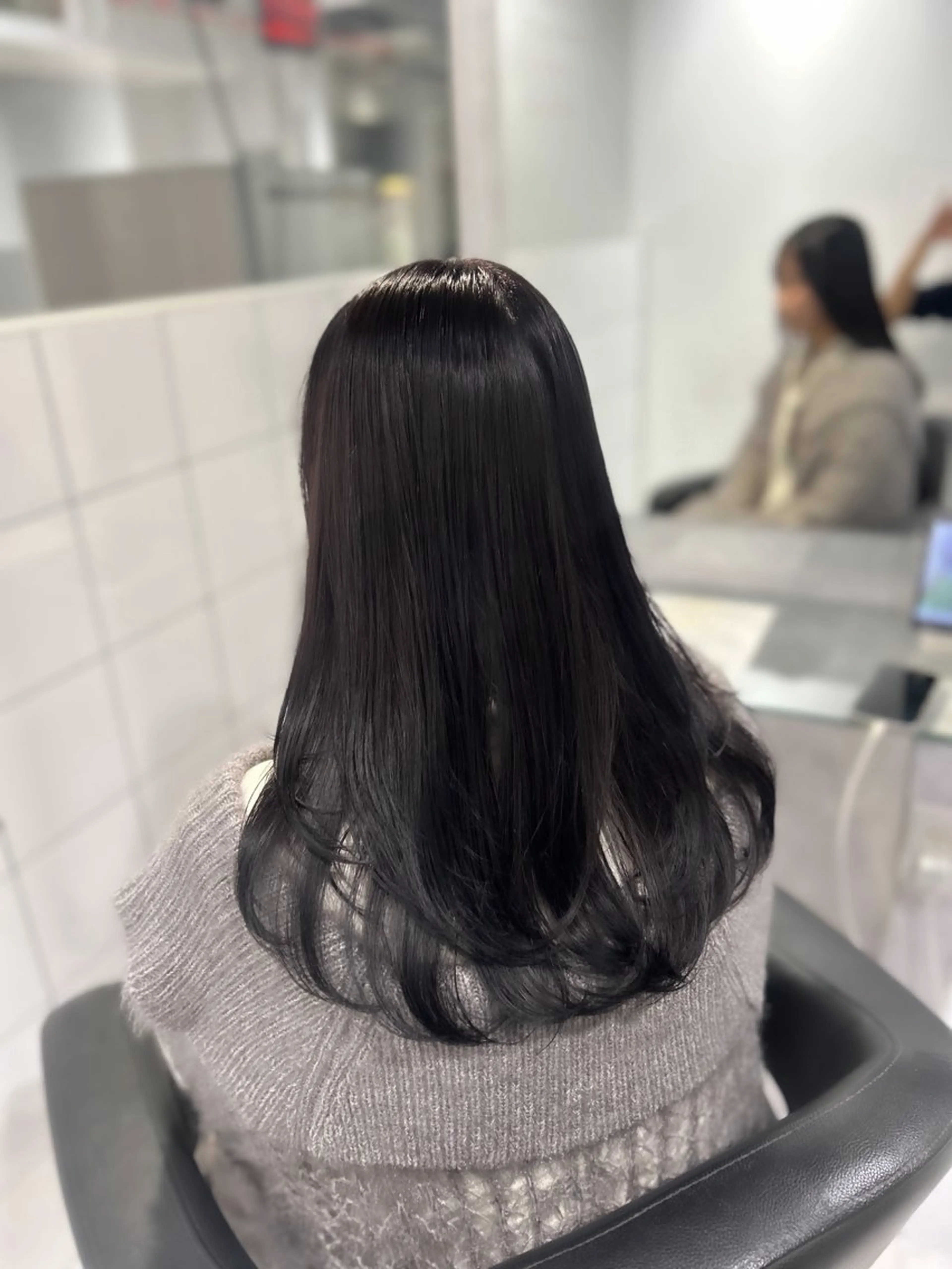 ロング カラー ヘアカラー トリートメント 表参道/透明感カラー /暗髪/ジュキヤのヘアスタイル