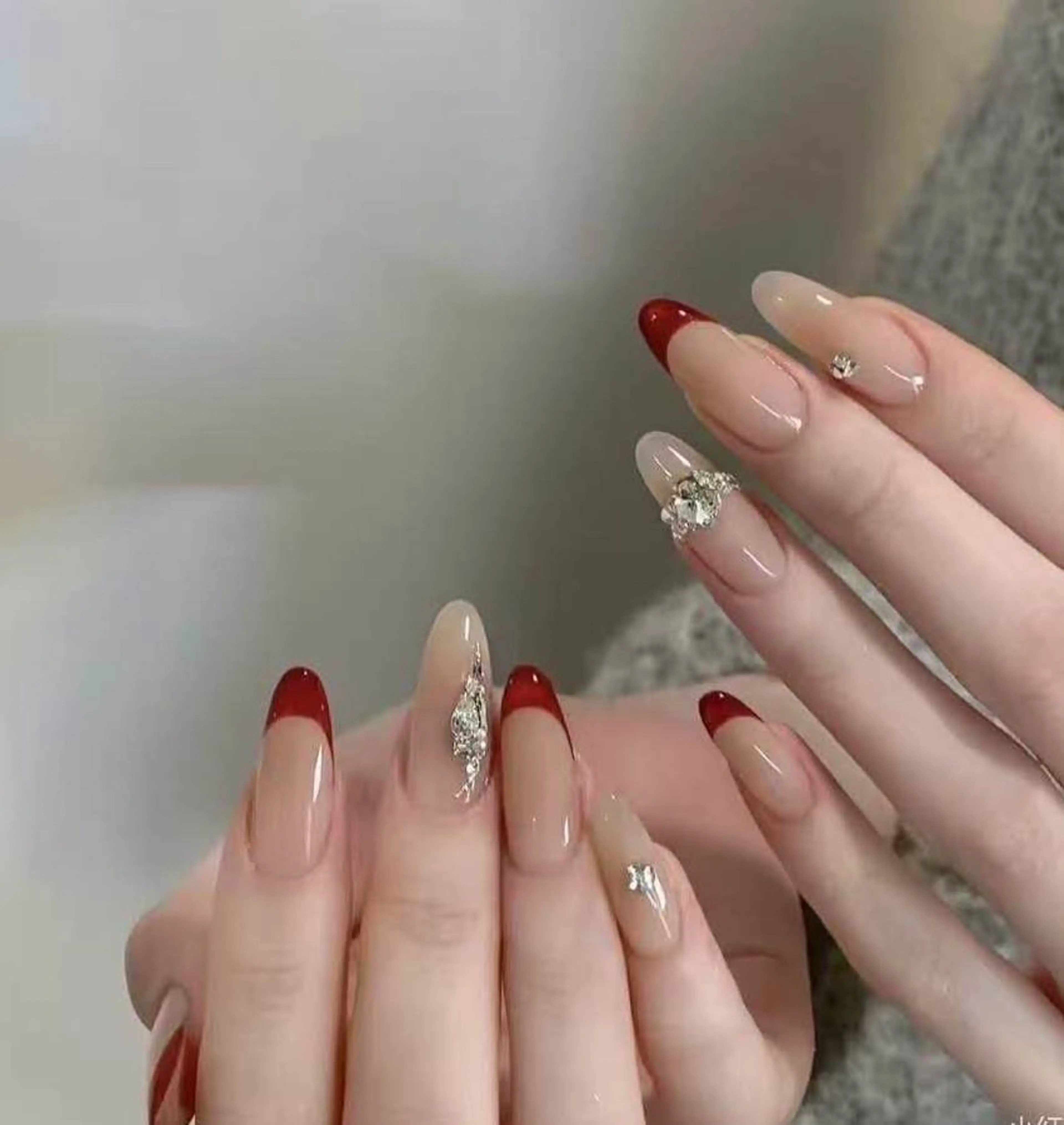 ネイル オーロラネイル フラワーネイル フットネイル フレンチネイル ジェルネイル ハンドネイル BabyYouMi ねねのネイルデザイン