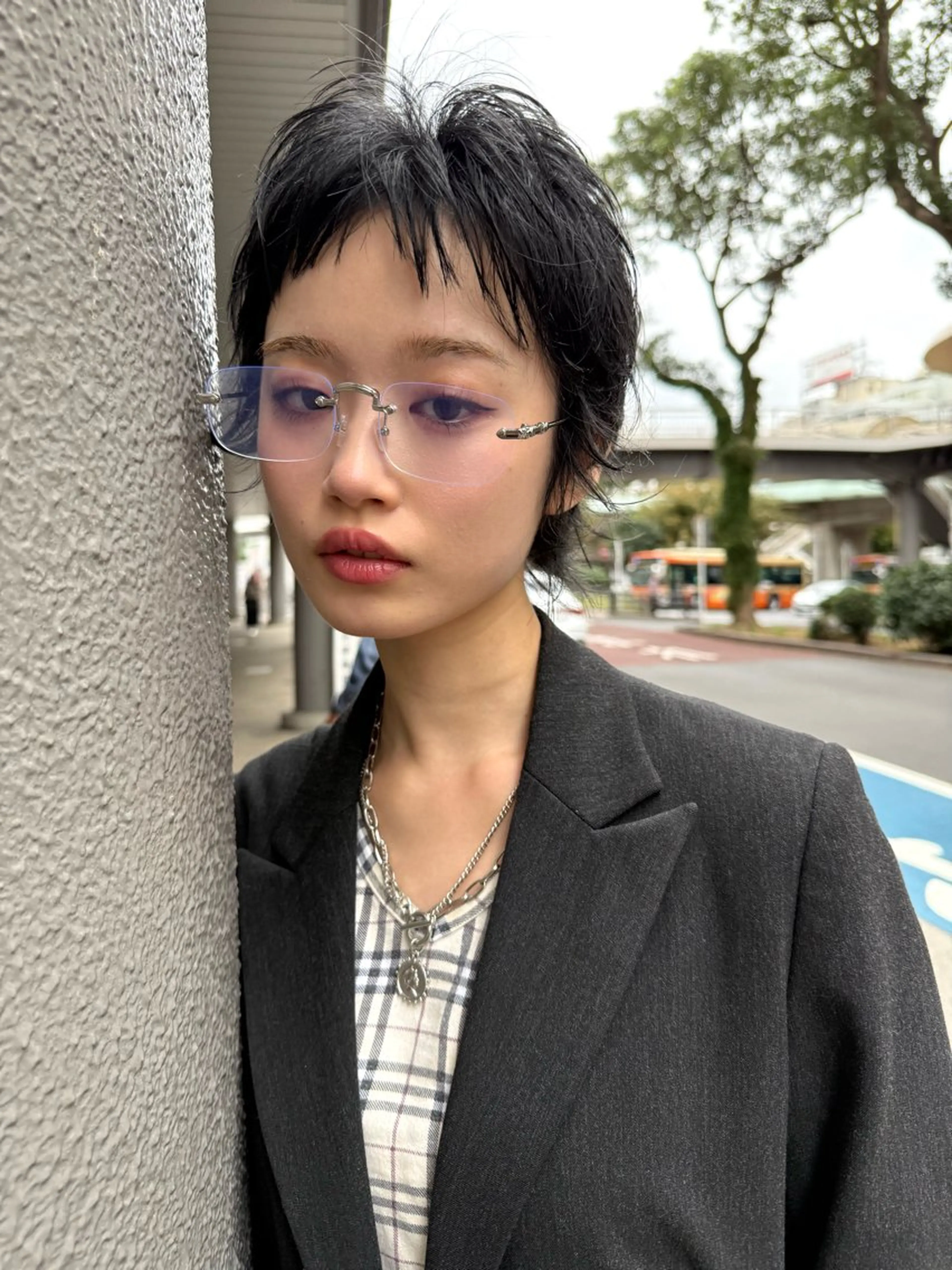 ショート カット レイヤー/顔周り/ Riku🪐のヘアスタイル