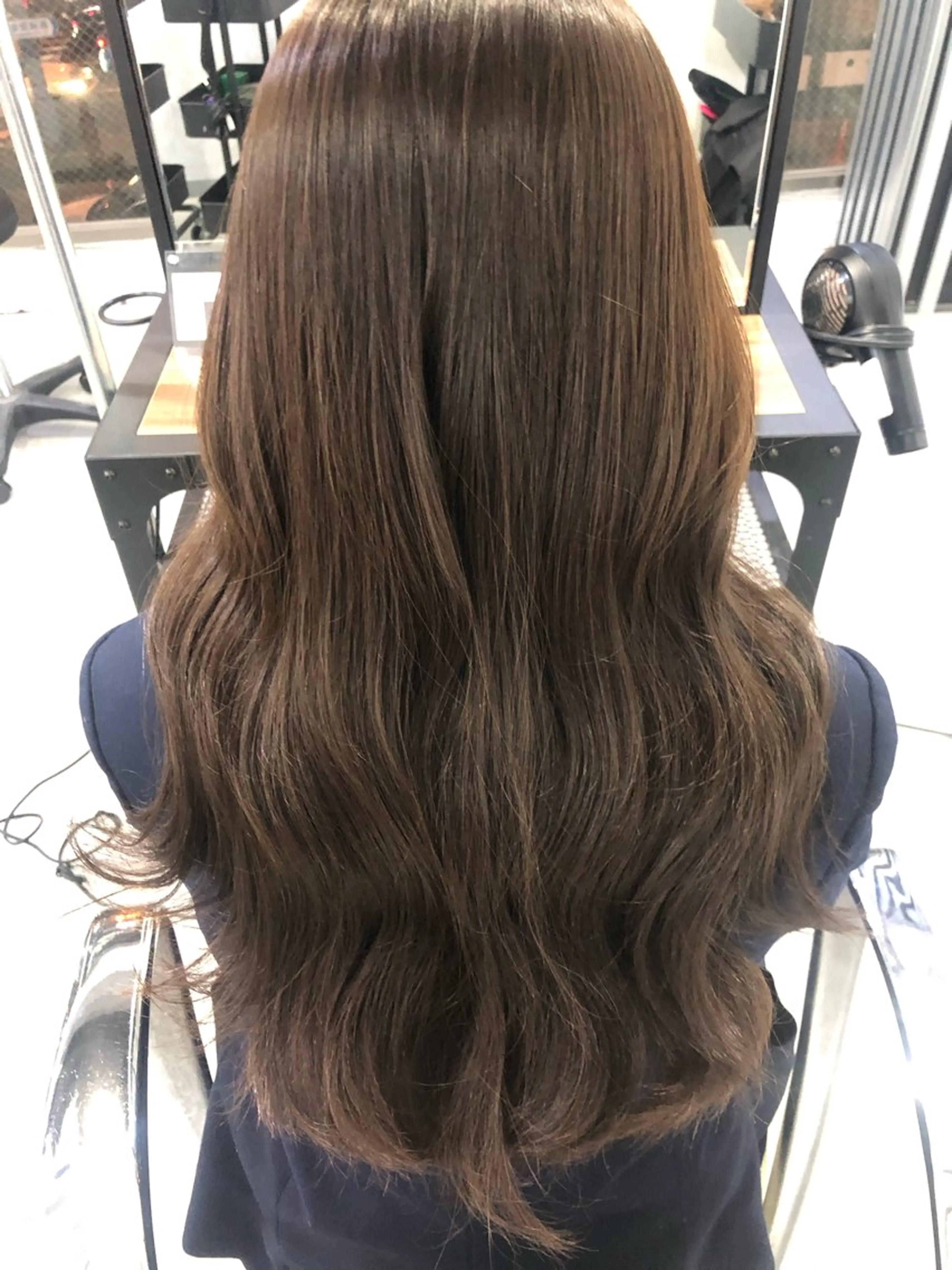 ミディアム カラー ヘアカラー トリートメント ヘアセット 艶髪育成サロン 京橋　shinのヘアスタイル