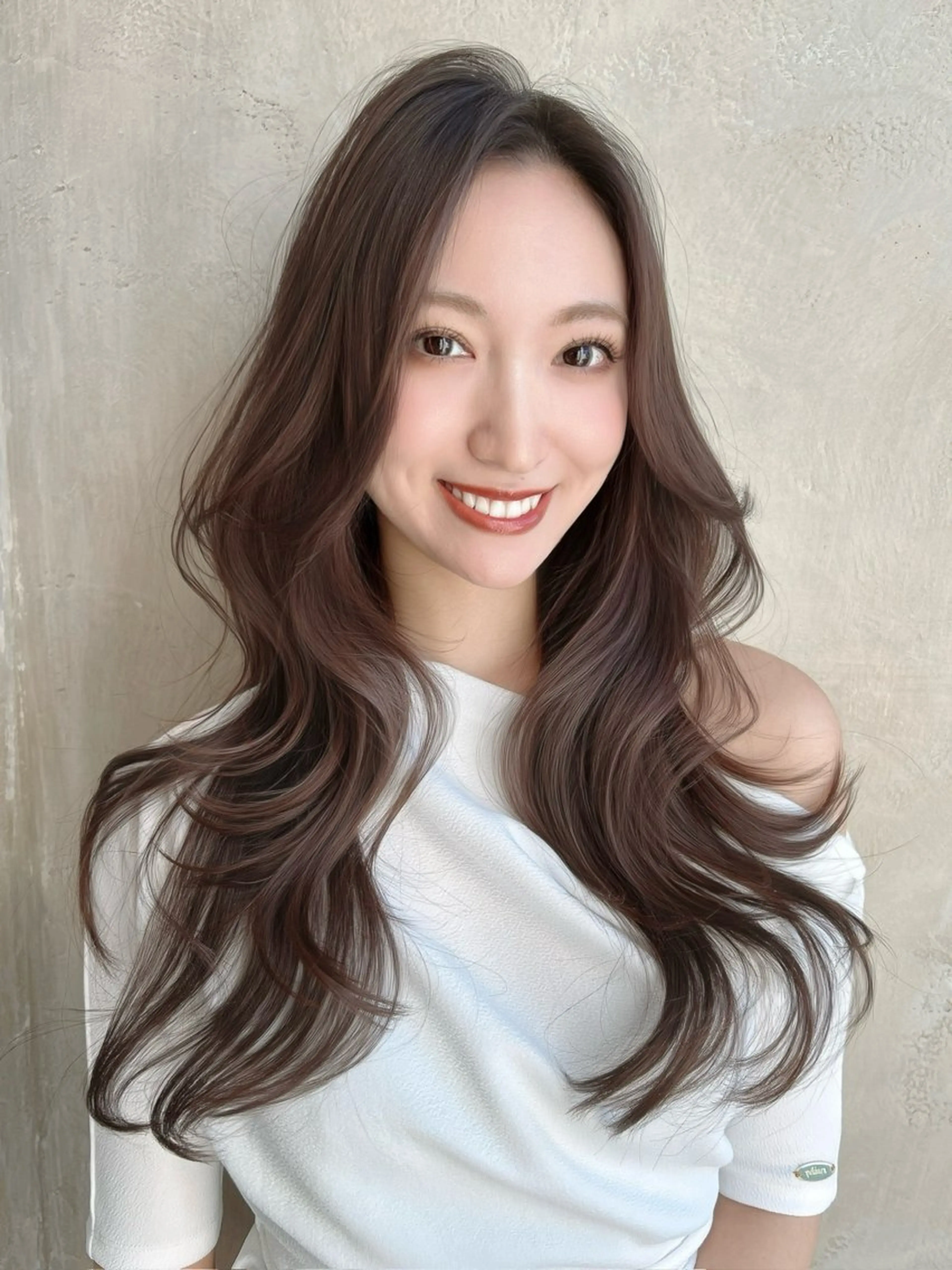 ロング カラー パーマ ヘアカラー トリートメント 新宿✨顔周りカット 韓国ヘア/坂本亜裟海のヘアスタイル