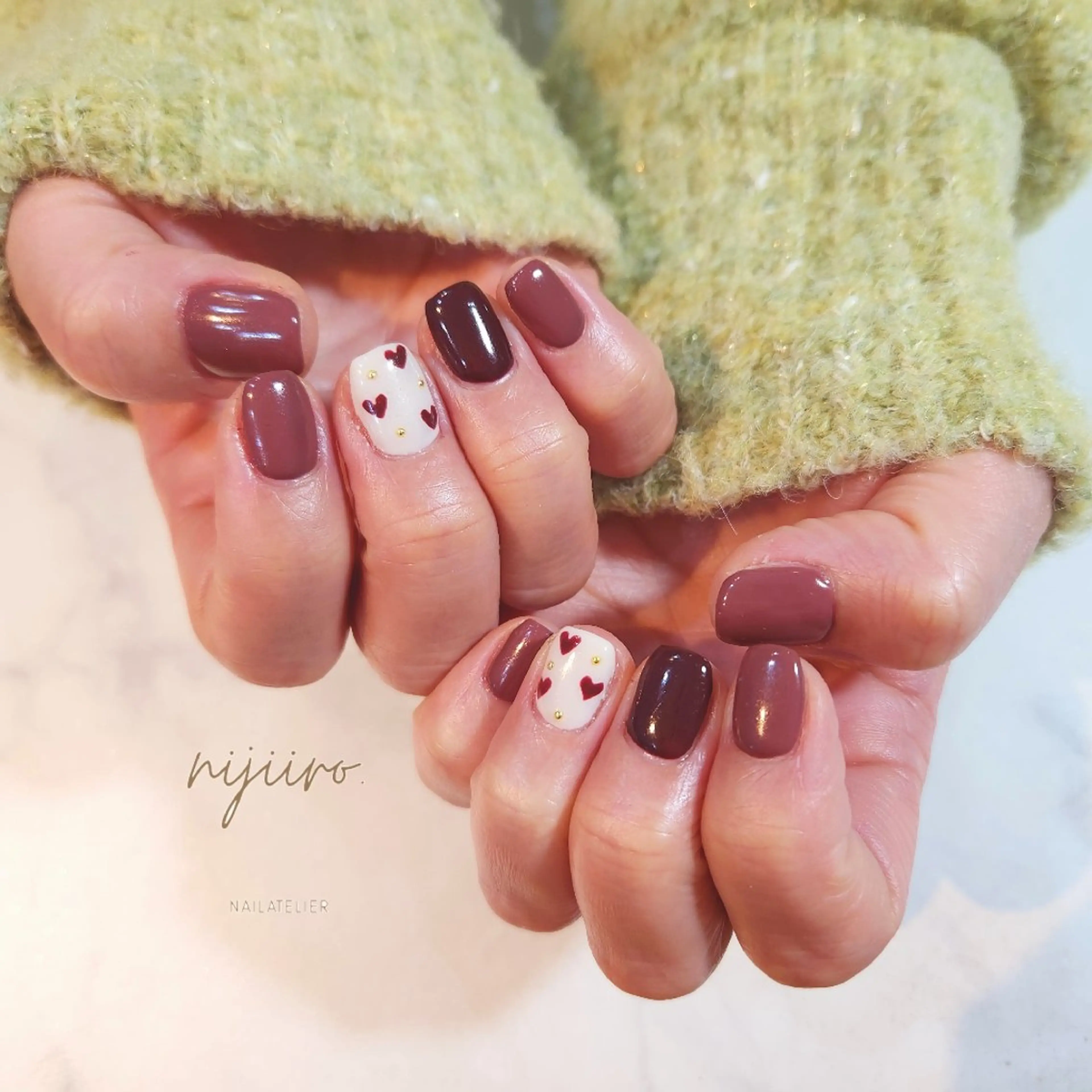 ネイル ハンドネイル nailatelier nijiiro.所属・nijiiro🌈 サトウのネイルデザイン