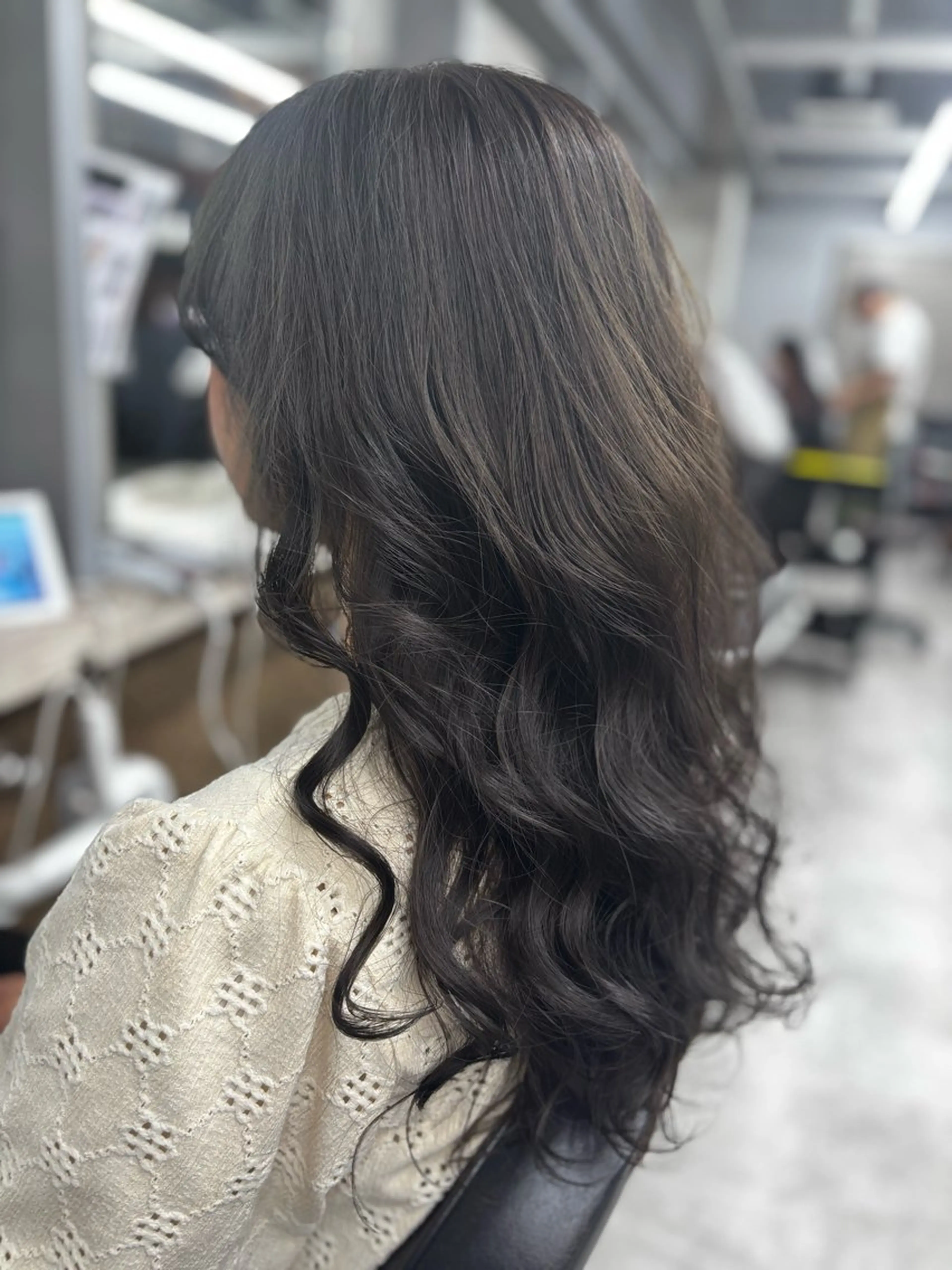 ロング ヘアカラー トリートメント 🌟髪質改善ケアカラ ー美髪縮毛矯正y🌟のヘアスタイル
