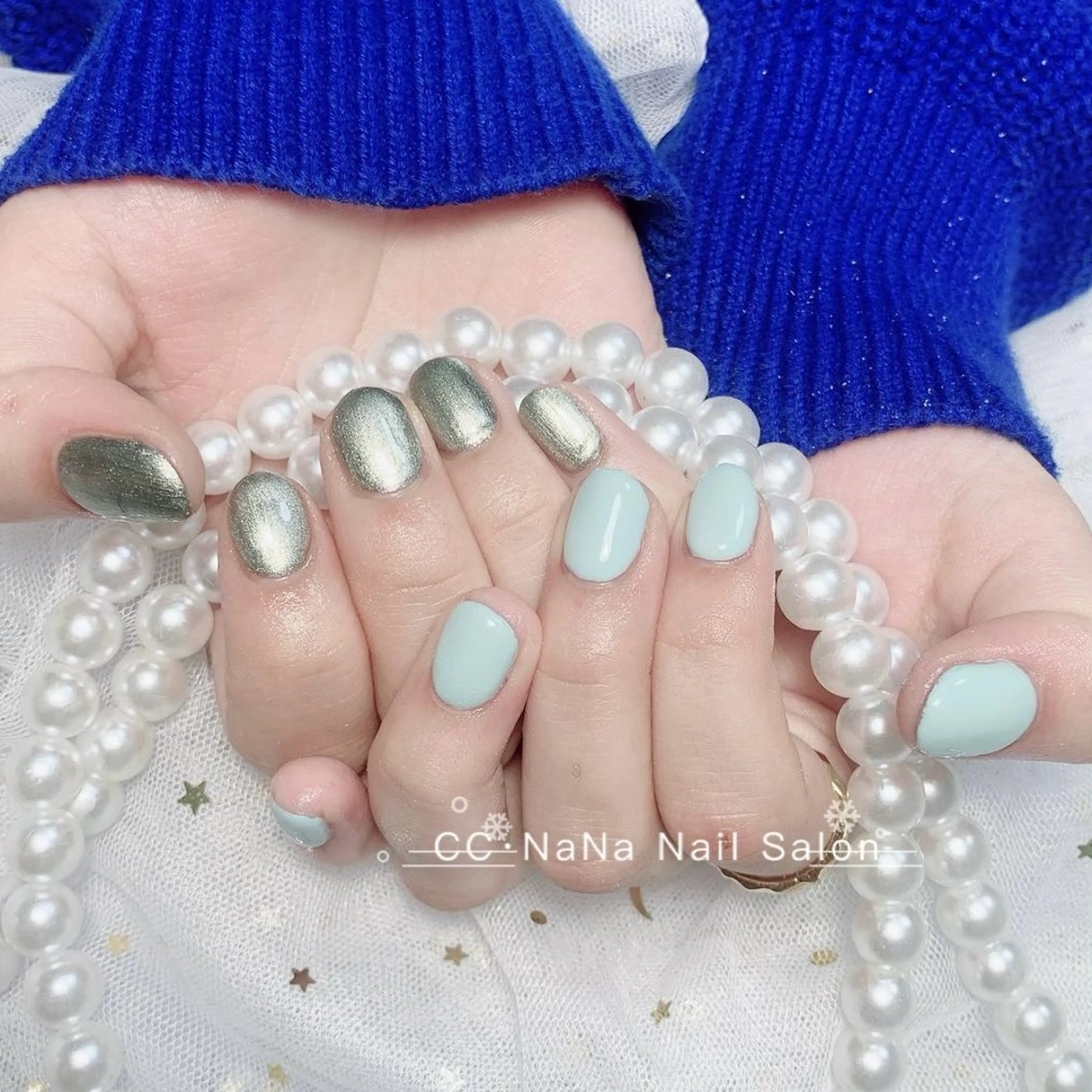 ネイル チークネイル フラッシュネイル ハート キラキラネイル 韓国ネイル ハンドネイル 💎CC・NaNa 韓国風ネイル🌙Cのネイルデザイン