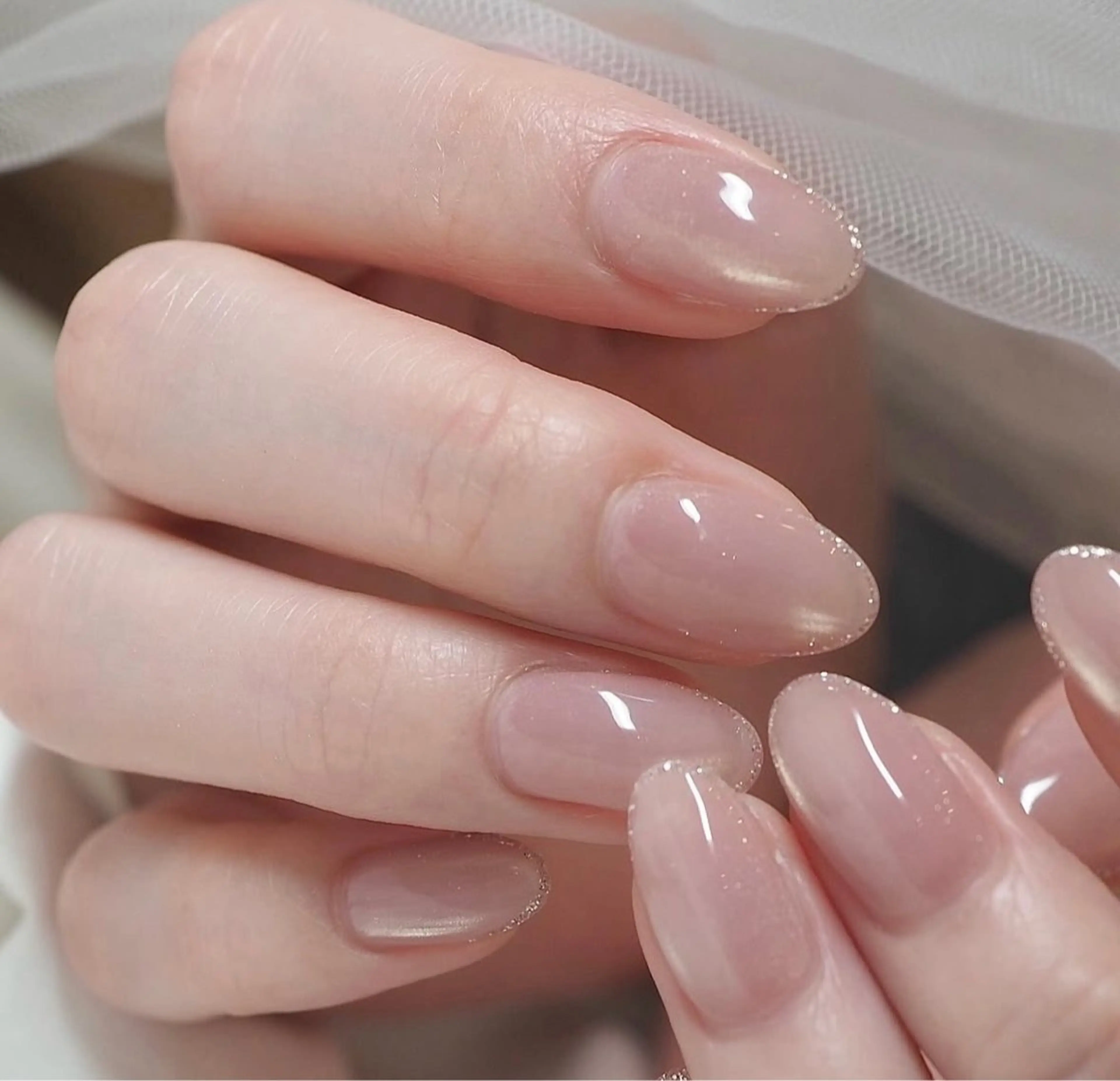 ネイル 長さ出し ジェルネイル グラデーション 韓国ネイル マグネットネイル Ruina 渋谷のネイルデザイン