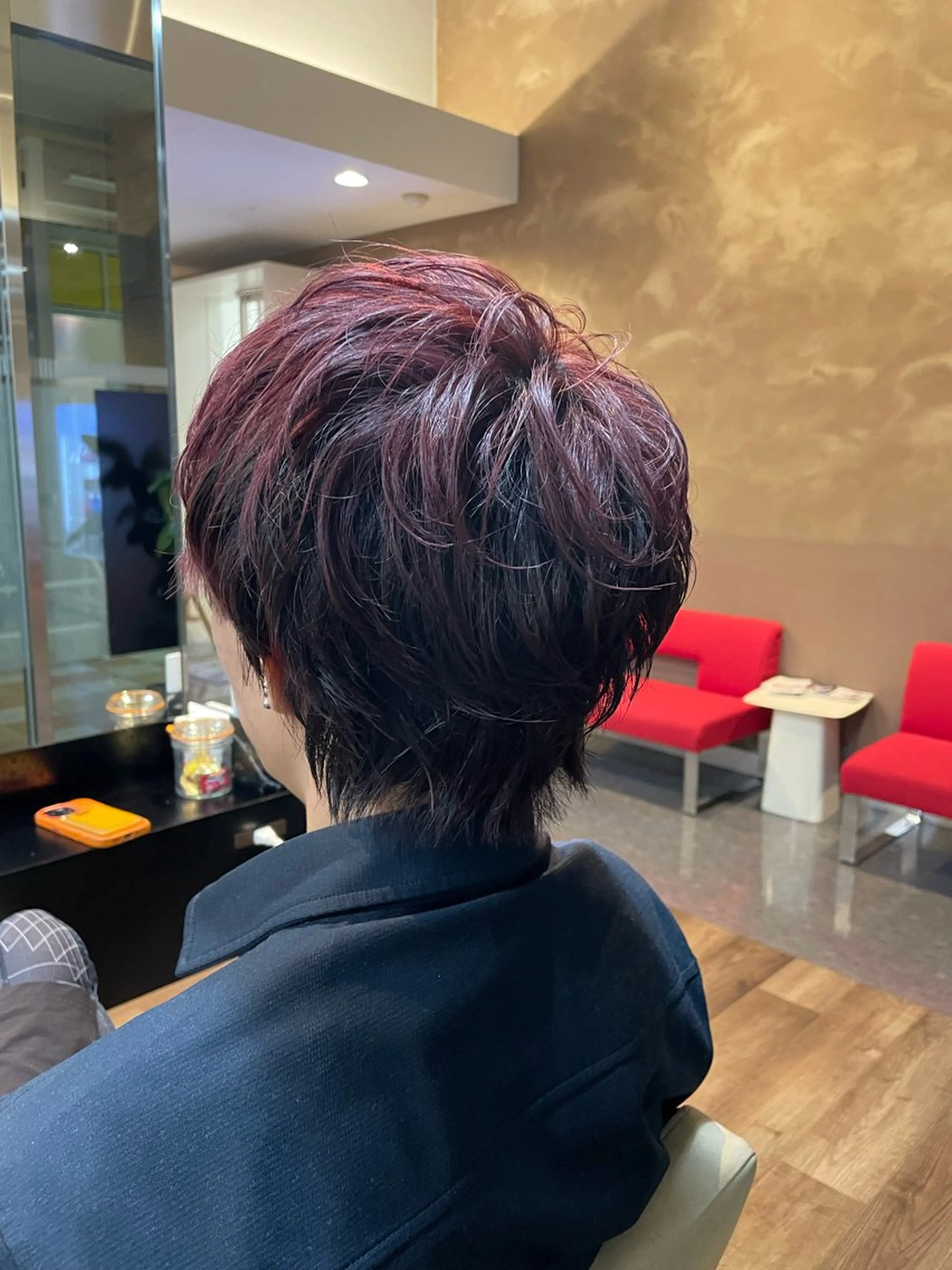 メンズカット＋アディクシーカラーの写真