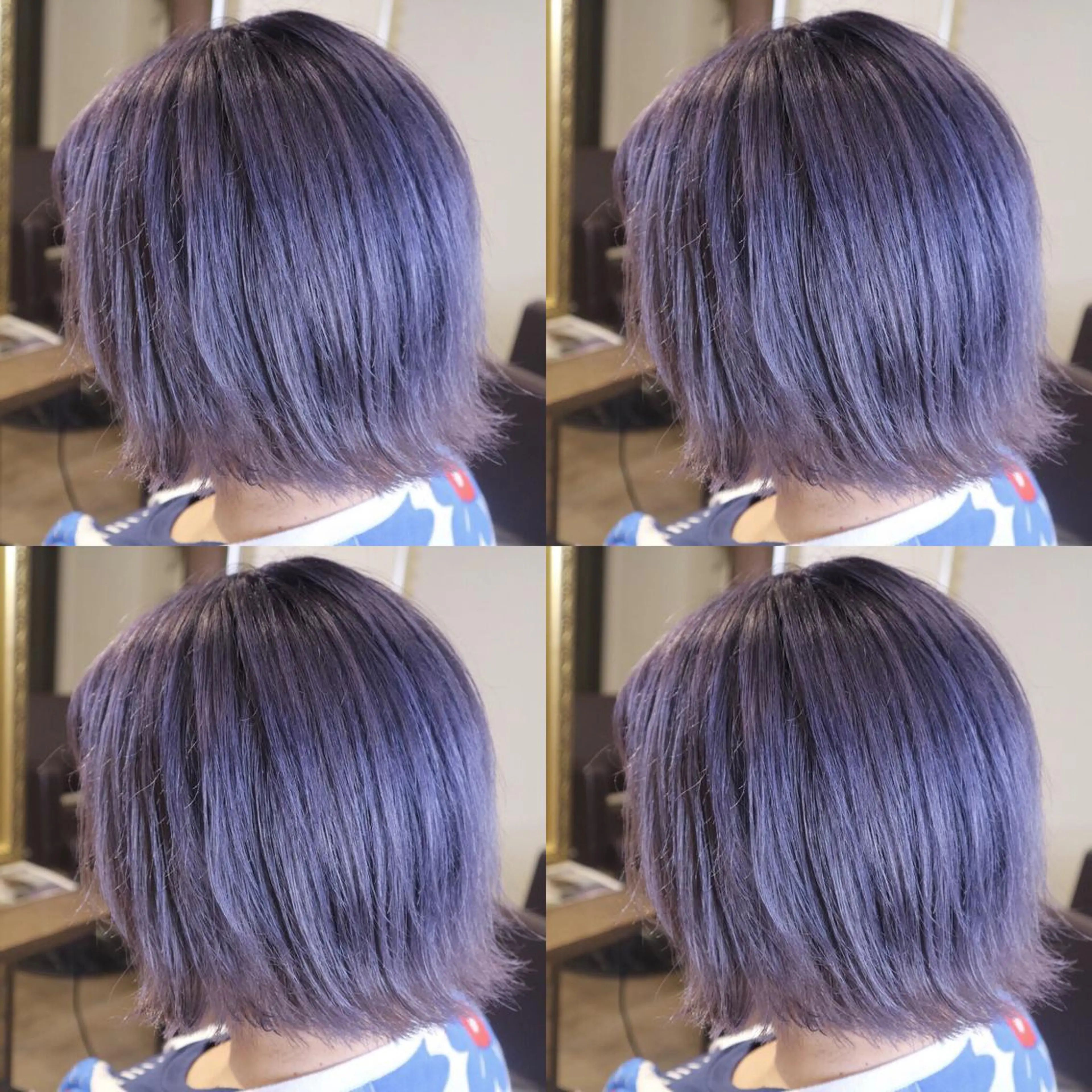 ショート カラー アッシュ ラベンダーカラー ラベンダーアッシュ ヘアカラー JILBLAN京都 ショート/ハイライトのヘアスタイル
